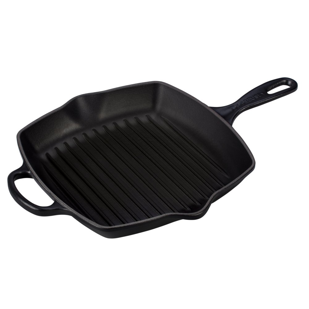 le-creuset-signature-enameled-cast-iron-square-skillet-grill-10-25-licorice image 1