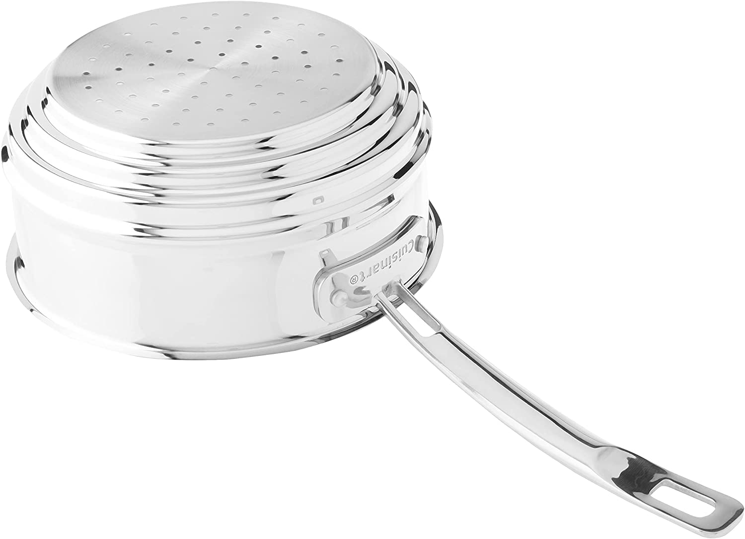 cuisinart-multiclad-pro-20cm-stainless-skillet-with-universal-steamer image 4