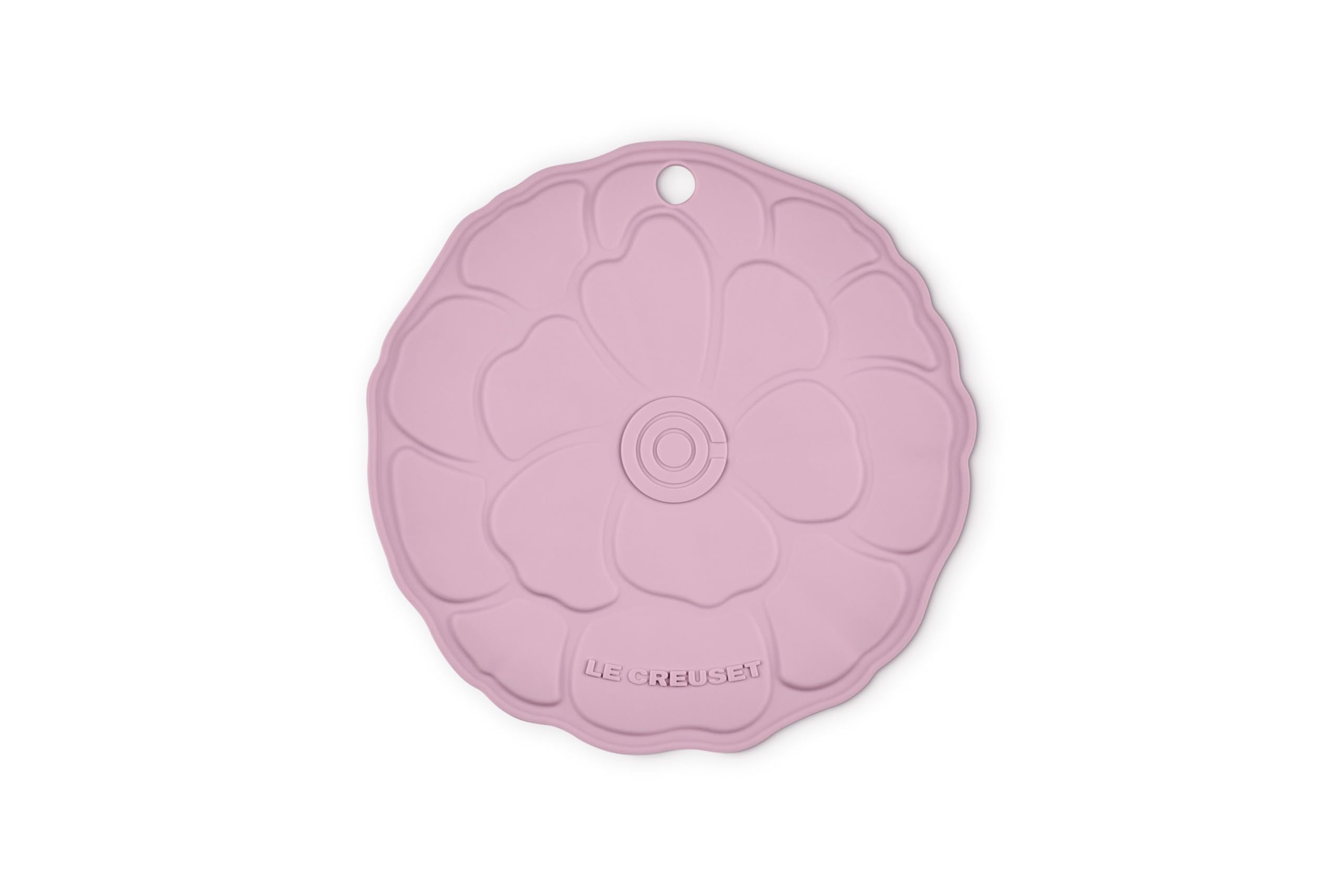 le-creuset-silicone-petal-trivet-8-inch-peche image 3