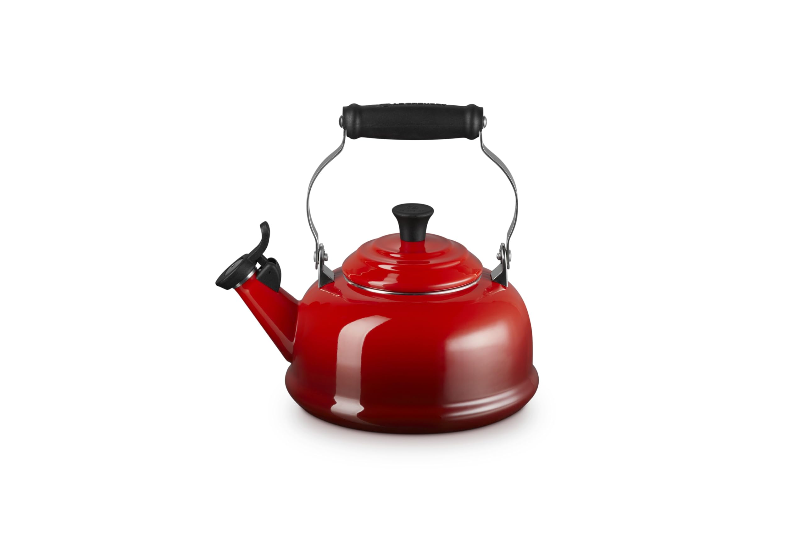 le-creuset-classic-whistling-tea-kettle-1-7-qt-cerise-enamel-on-steel image 1
