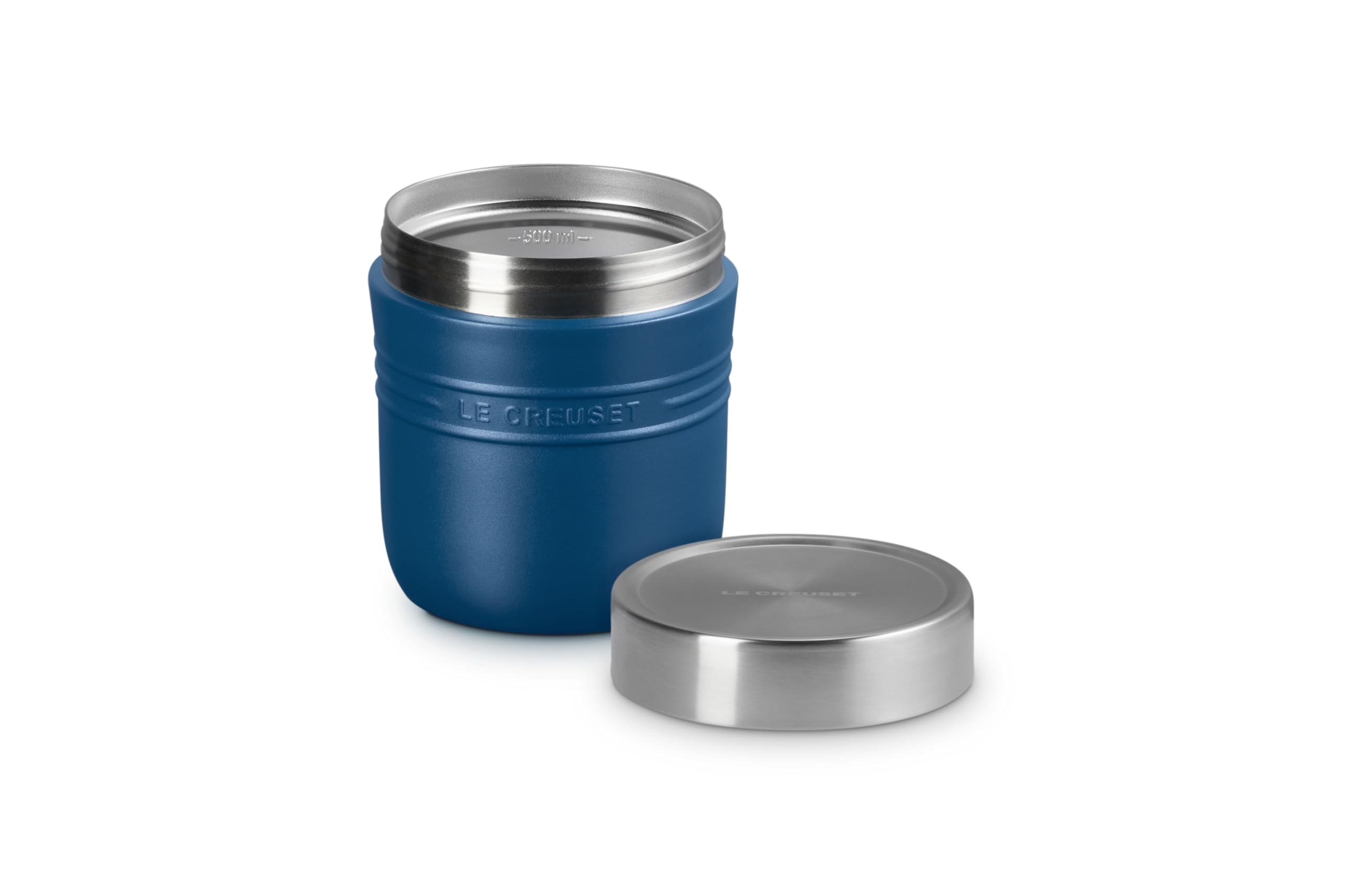 le-creuset-stainless-steel-on-the-go-food-jar-16-oz-deep-teal image 2
