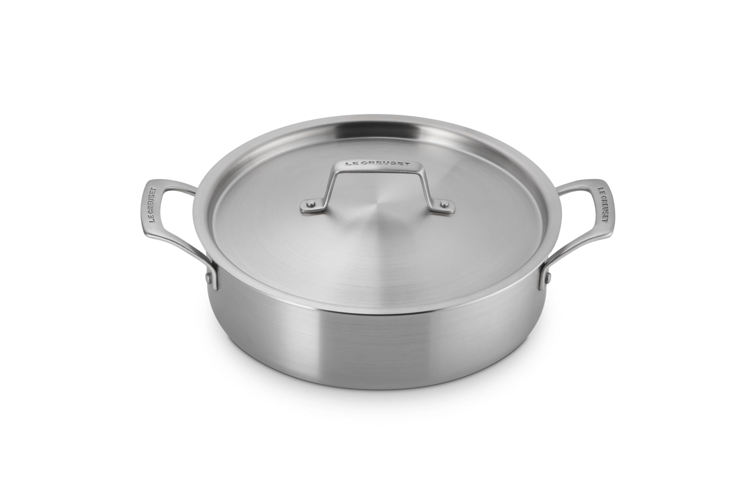 le-creuset-essential-stainless-steel-rondeau-pan-4-5-qt image 1