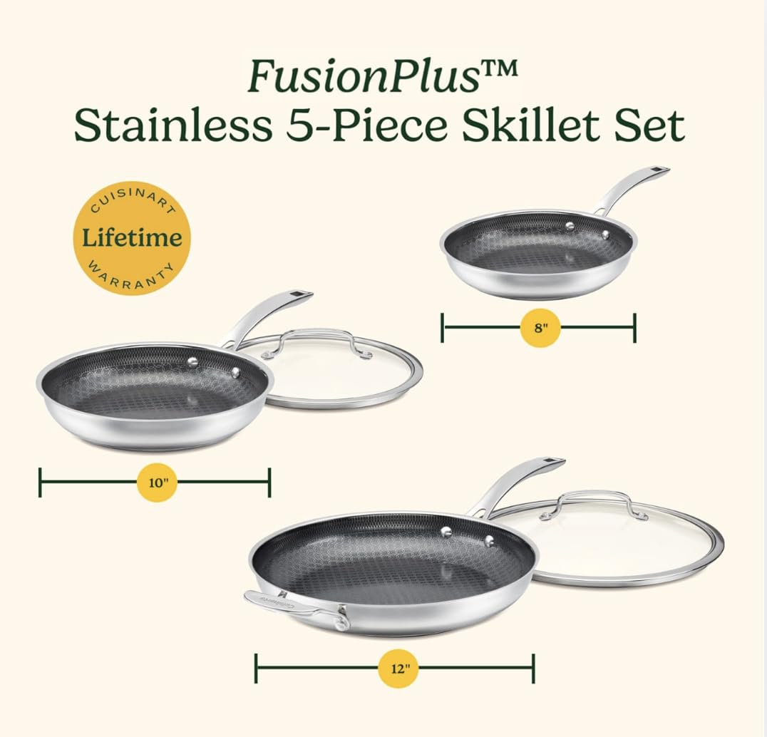 cuisinart-fusionplus-5-pc-hybrid-stainless-steel-skillet-set-8-10-12-inch image 8