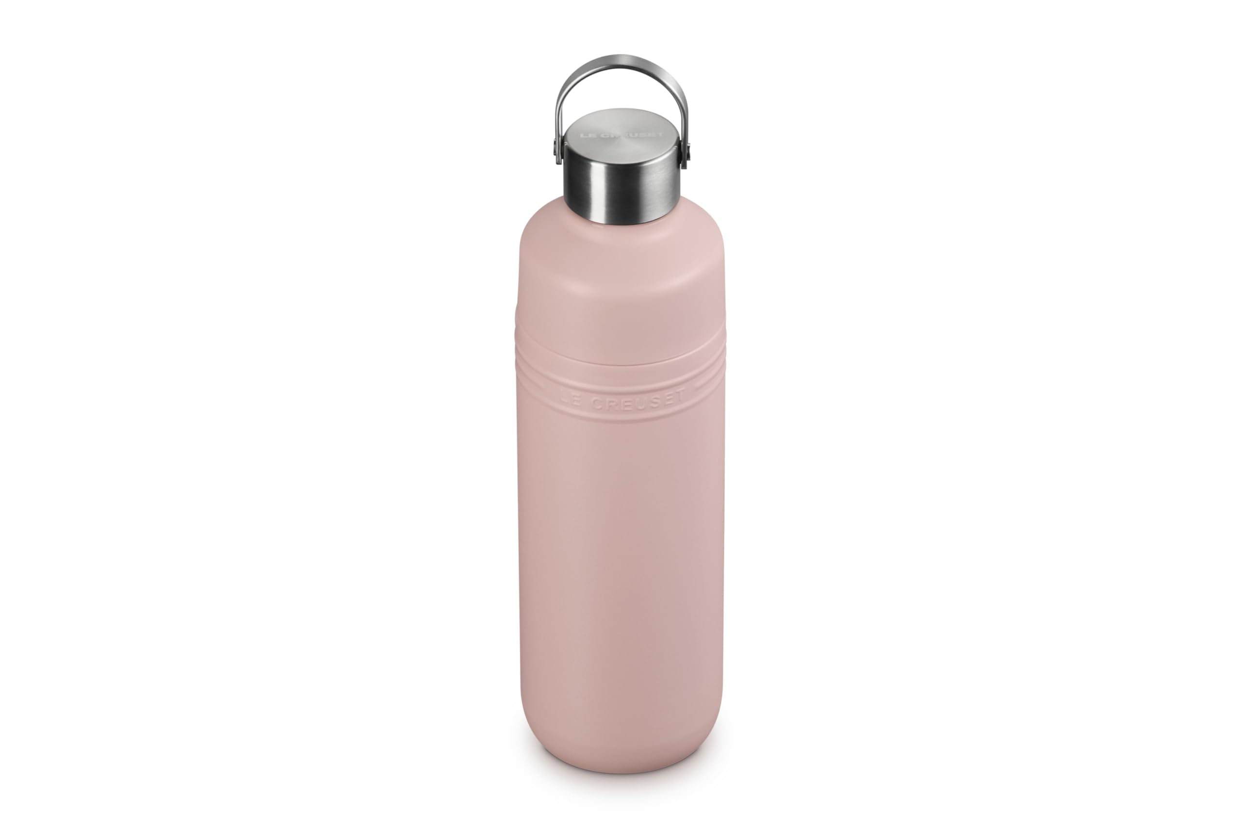 le-creuset-on-the-go-33-oz-stainless-steel-water-bottle-shell-pink image 1