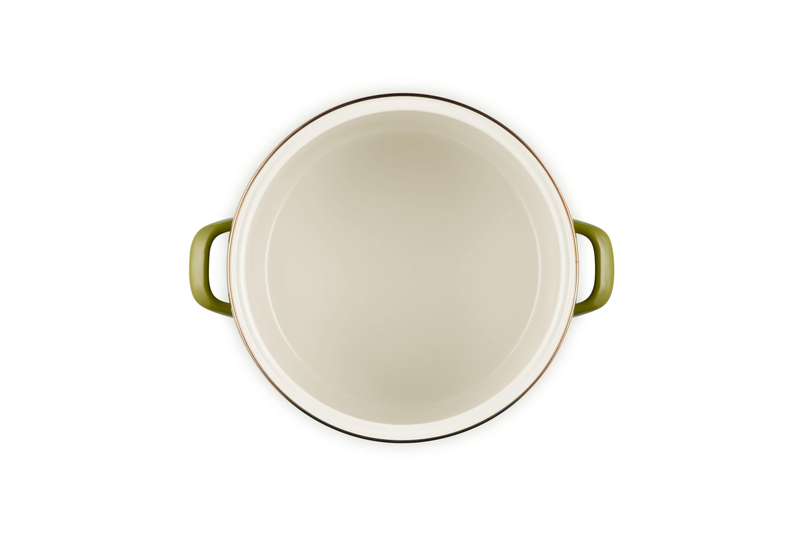 le-creuset-enamel-on-steel-traditional-stockpot-12-qt-olive-with-stainless-steel image 3