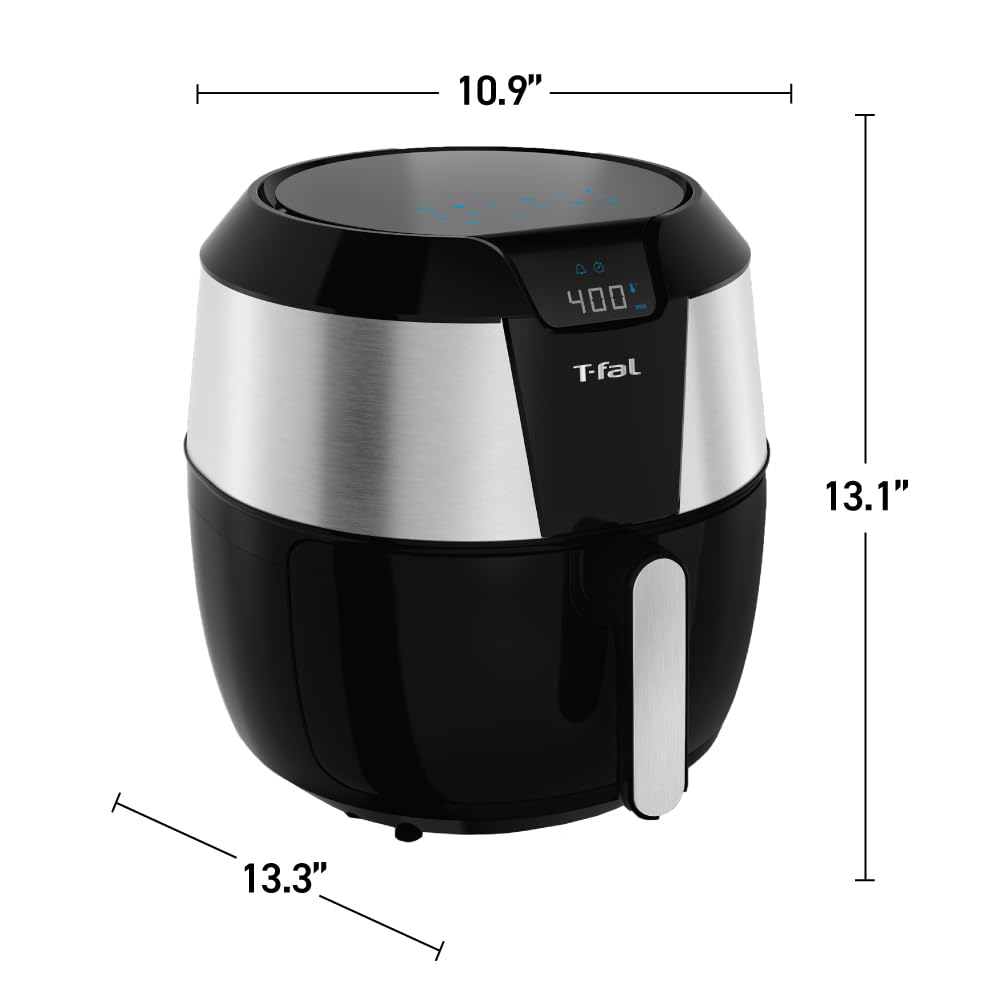 t-fal-easy-fry-xxl-air-fryer-grill-combo-5-9-qt-black-stainless-steel image 7