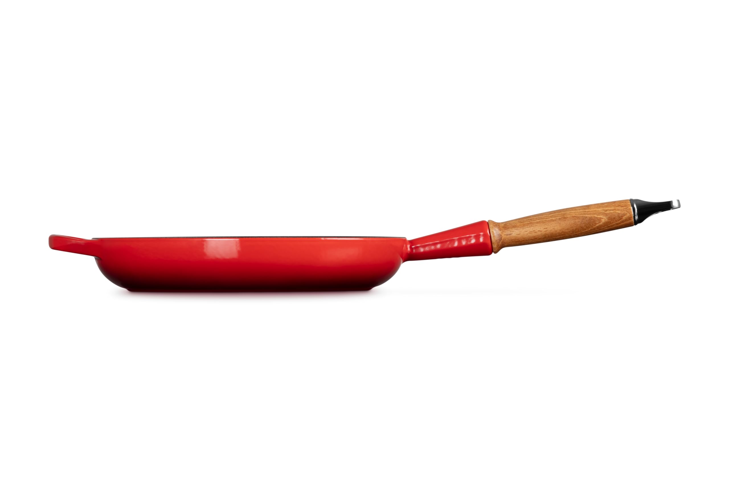 le-creuset-enameled-cast-iron-alpine-wood-handle-fry-pan-10-25-cerise image 3
