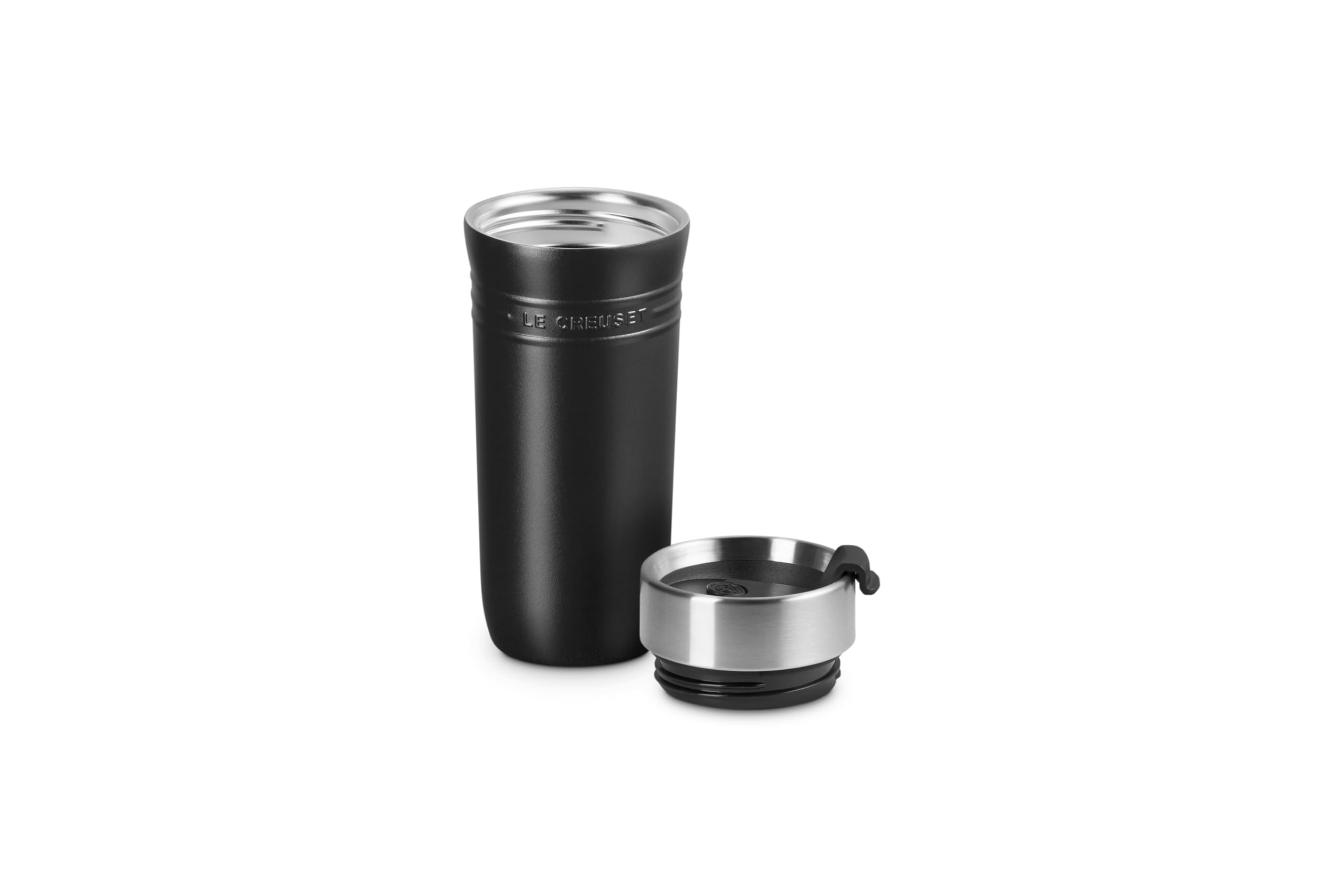 le-creuset-on-the-go-stainless-steel-travel-mug-12-oz-licorice image 3