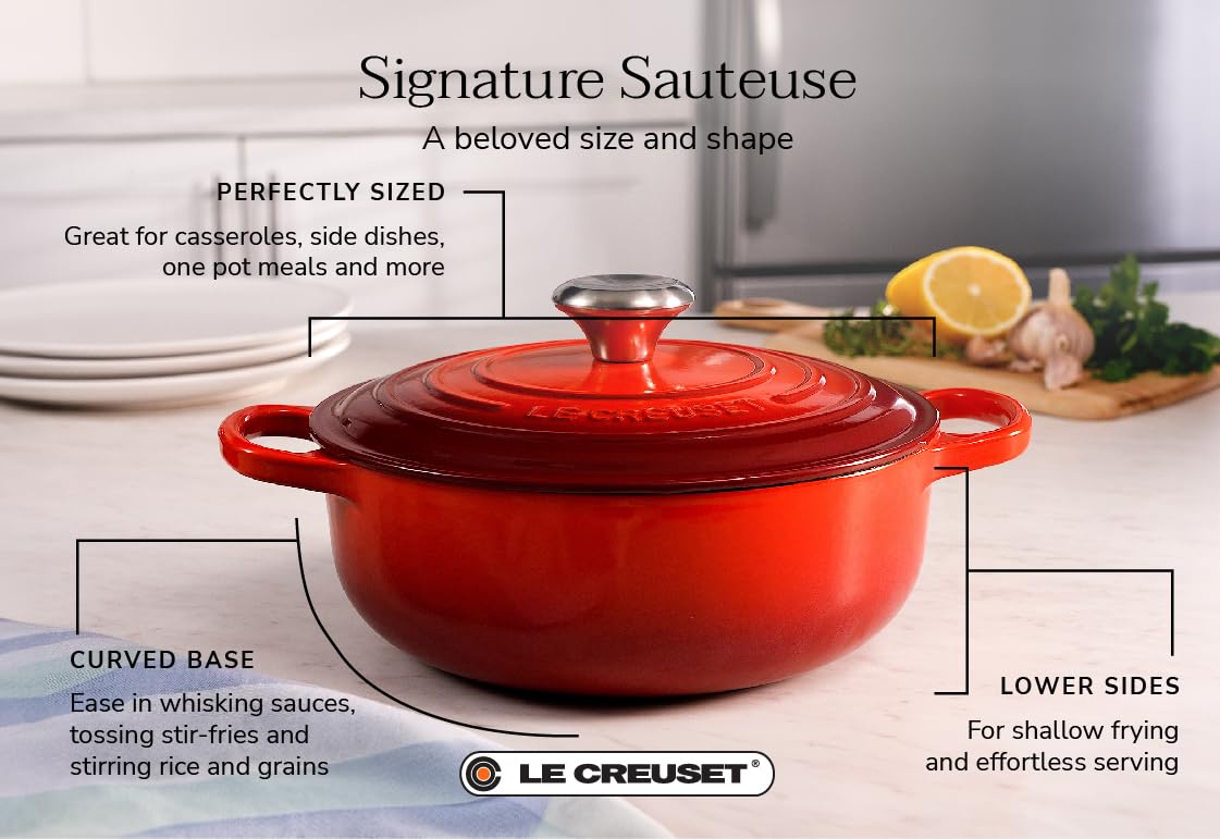 le-creuset-enameled-cast-iron-signature-round-sauteuse-3-5-qt-olive image 5