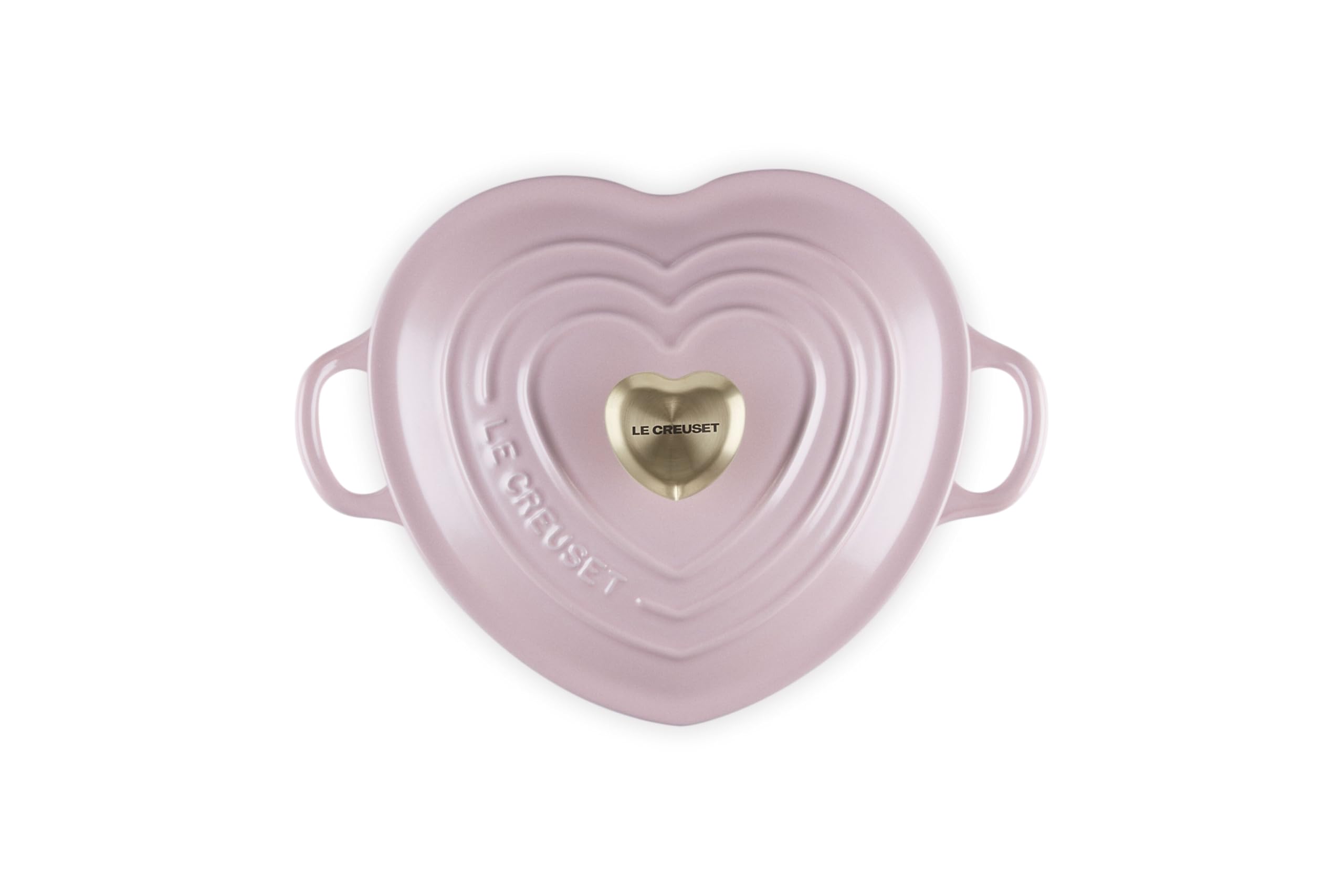 le-creuset-enameled-cast-iron-shallow-heart-cocotte-1-25-qt-chiffon-pink-with-li image 2
