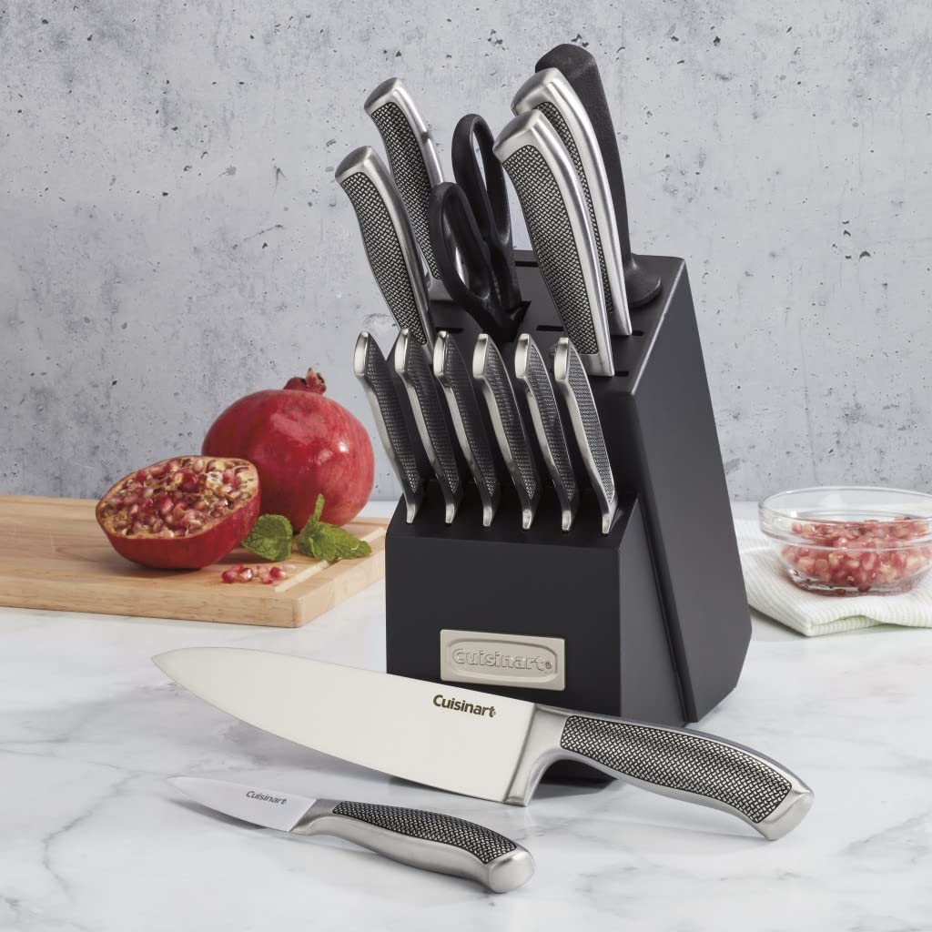 cuisinart-graphix-15-piece-block-knife-set-c77ss-15p-stainless-steel-cutlery image 4