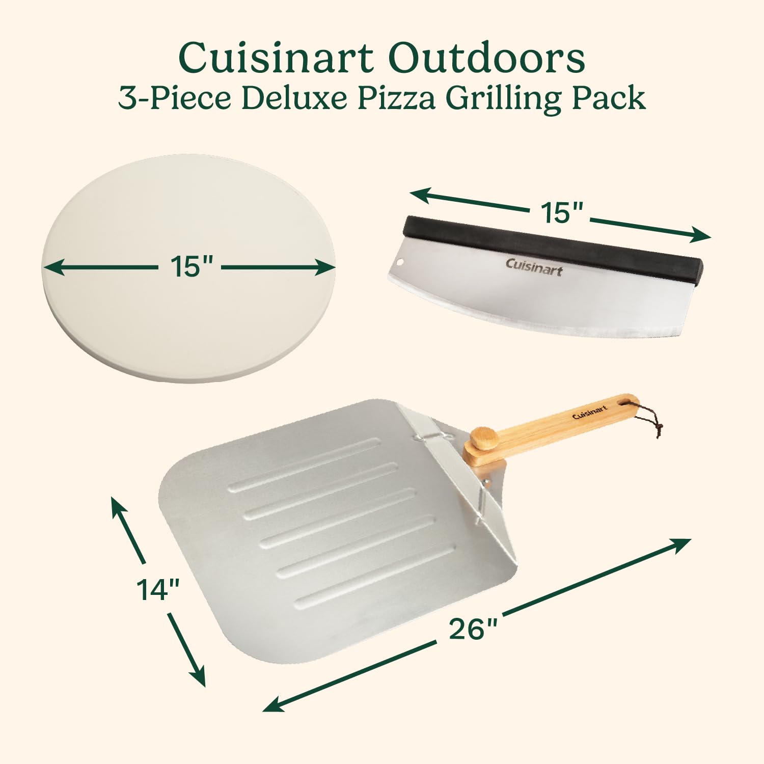 cuisinart-deluxe-pizza-grilling-pack-15-cordierite-stone-peel-cutter image 2