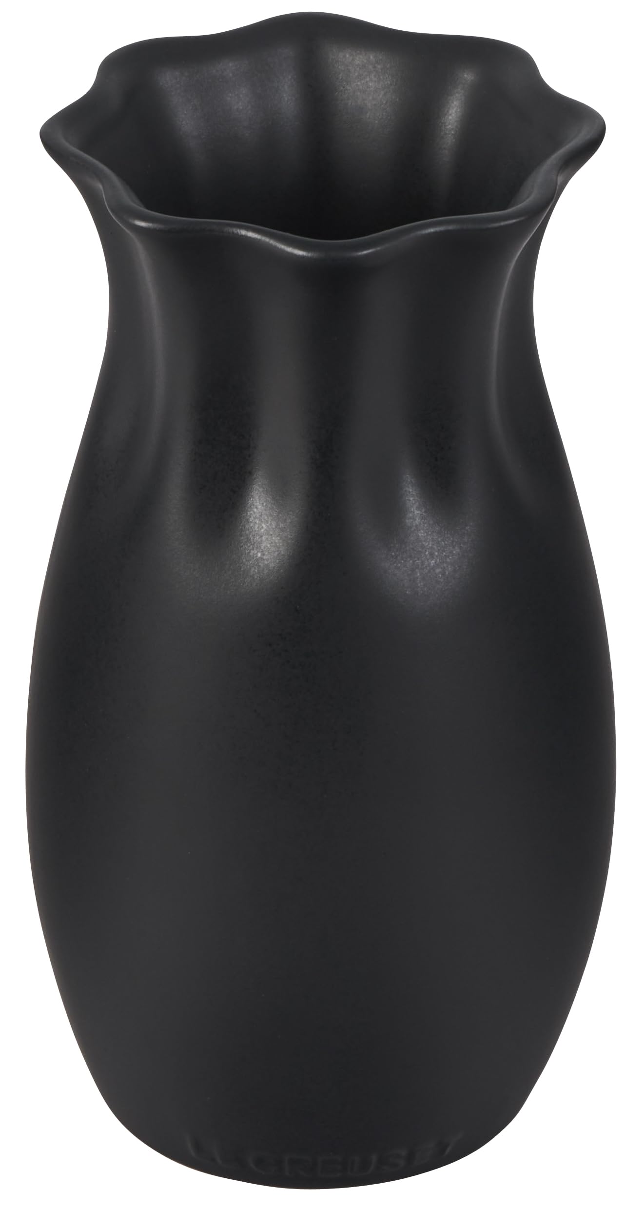 le-creuset-stoneware-ruffle-small-vase-6-5-h-x-3-5-d-cerise image 5