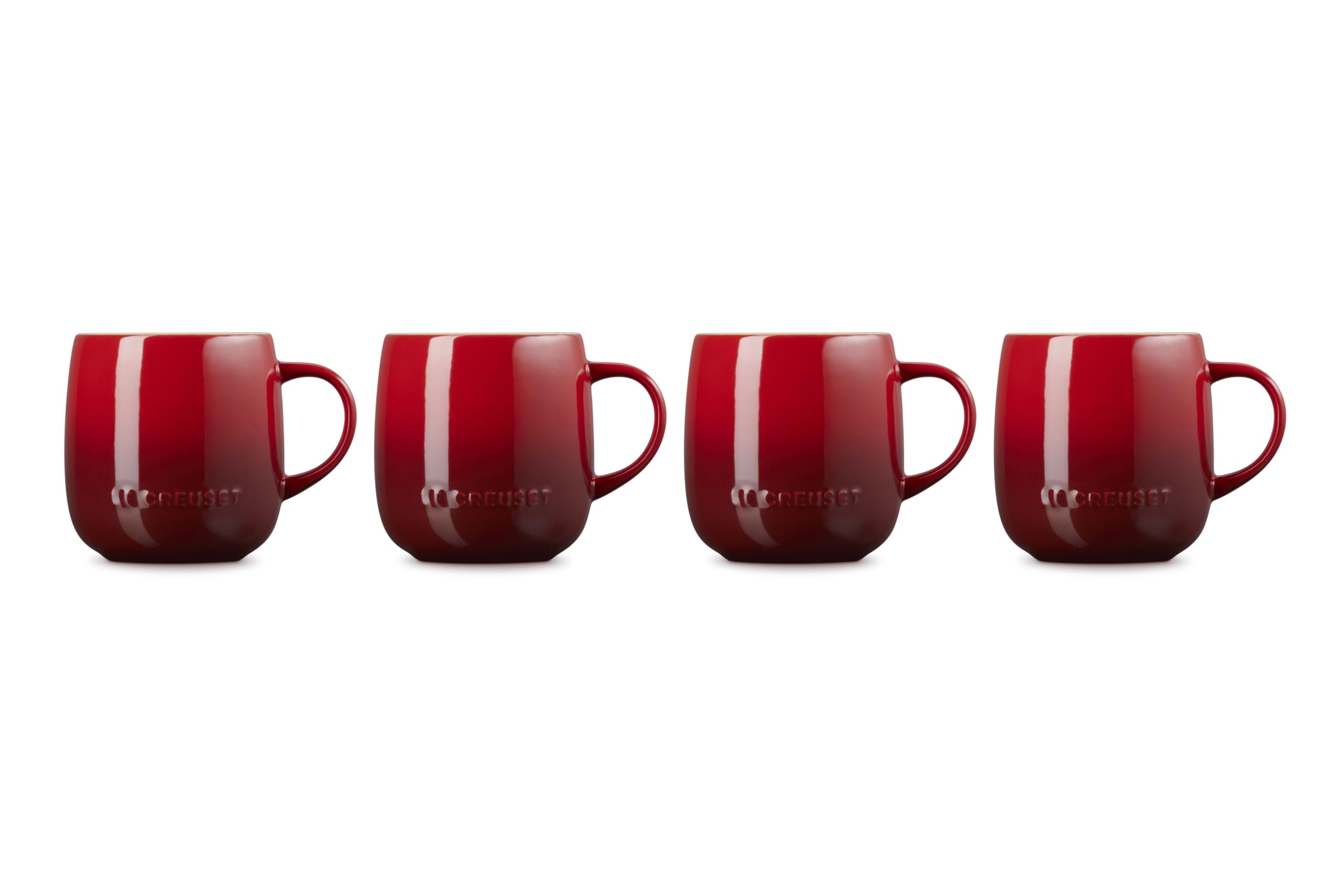 le-creuset-heritage-stoneware-mug-set-of-4-13-oz-cerise image 3