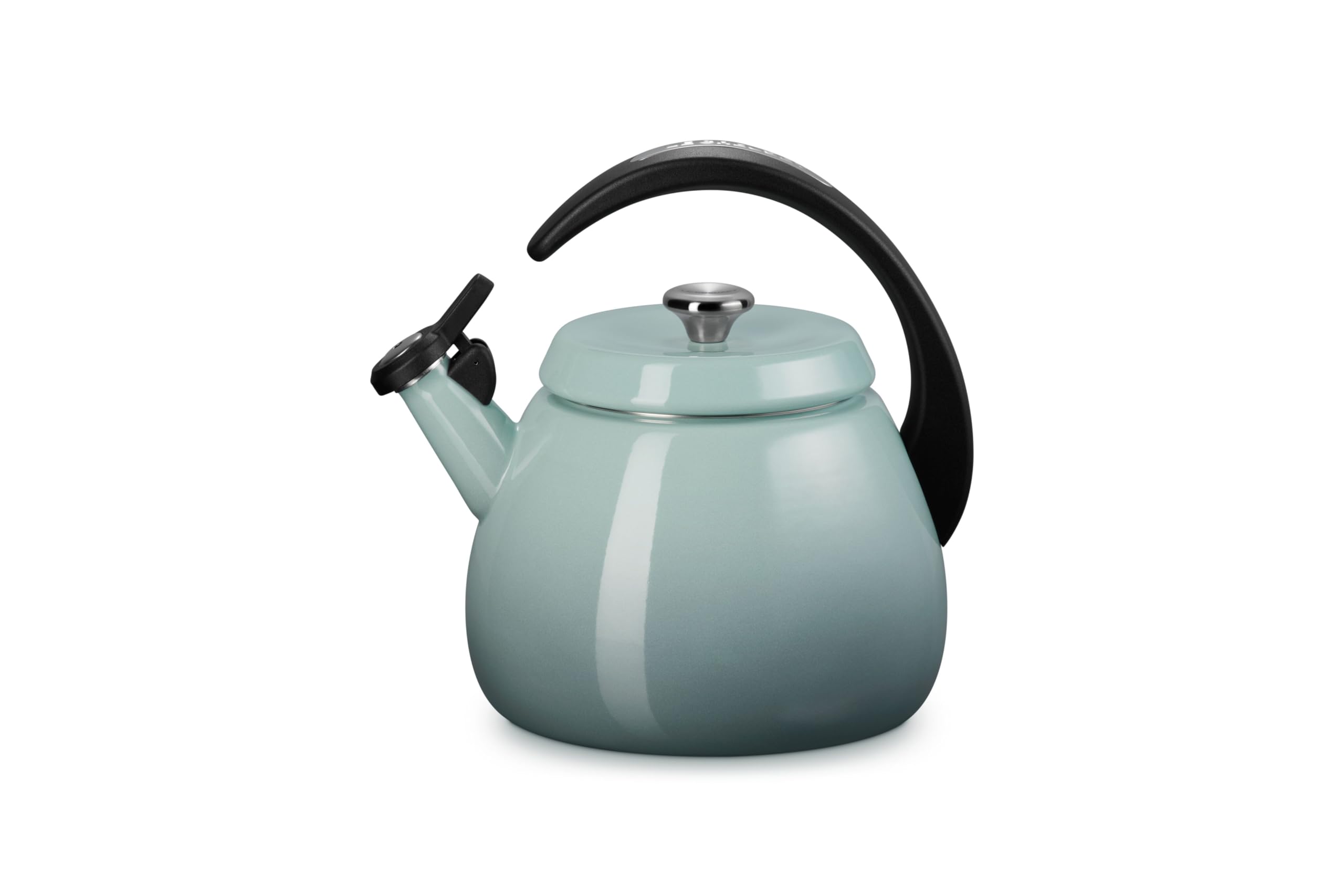 le-creuset-enamel-on-steel-cloche-kettle-2-2-qt-cerise-whistling-tea-kettle image 6