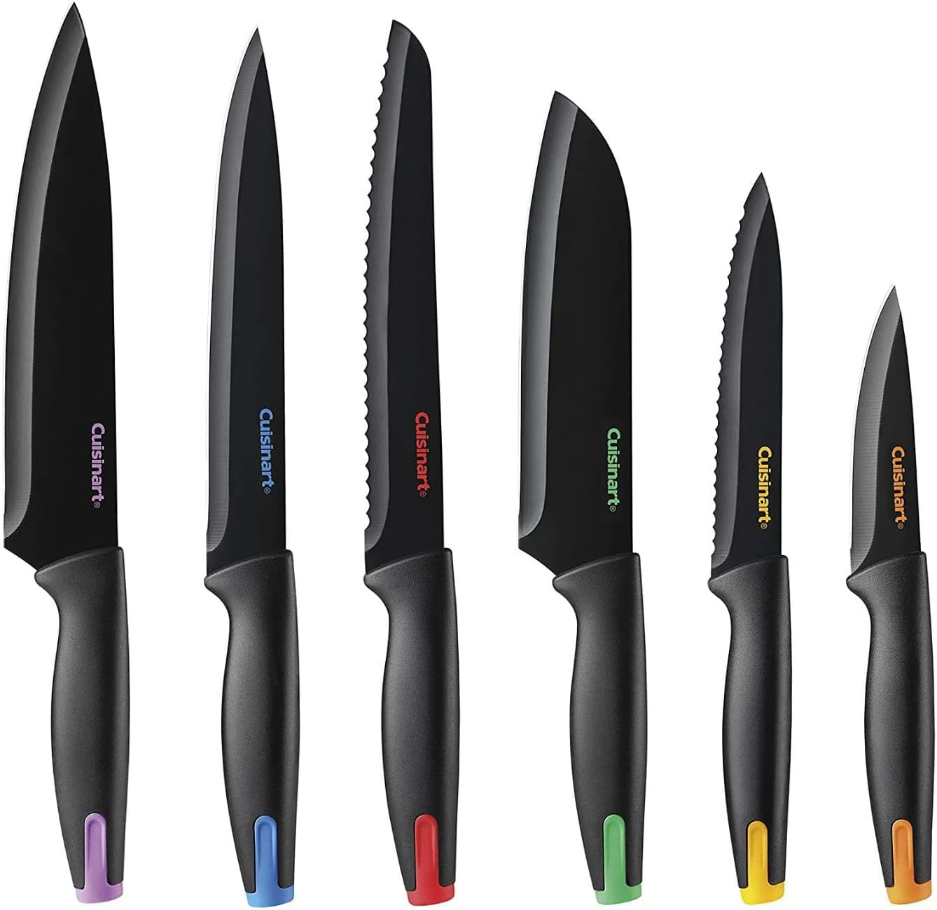 cuisinart-advantage-nonstick-ceramic-coated-knife-set-7-piece-with-acrylic-block image 2
