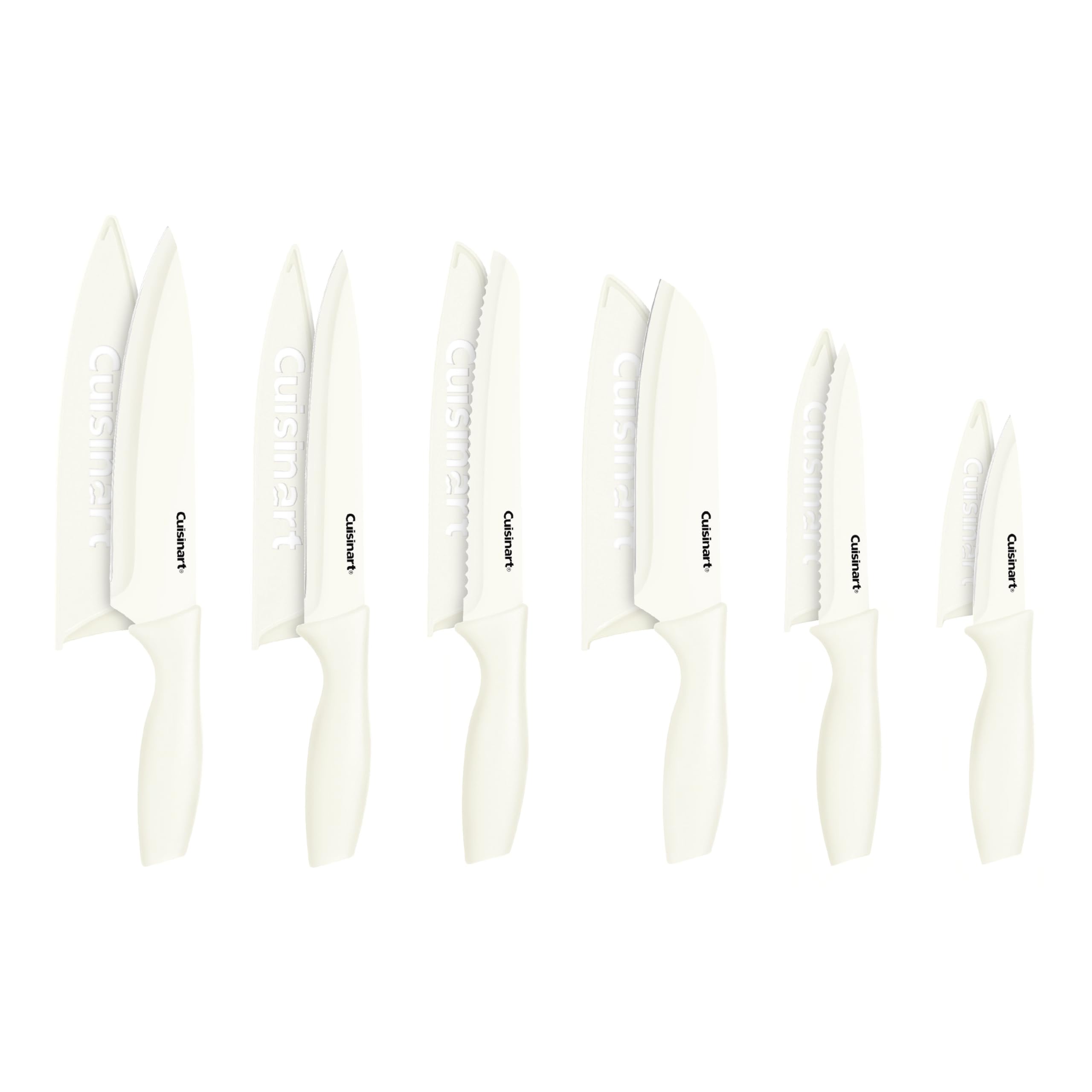 cuisinart-advantage-12-piece-ceramic-coated-knife-set-with-blade-guards-soft-bla image 4