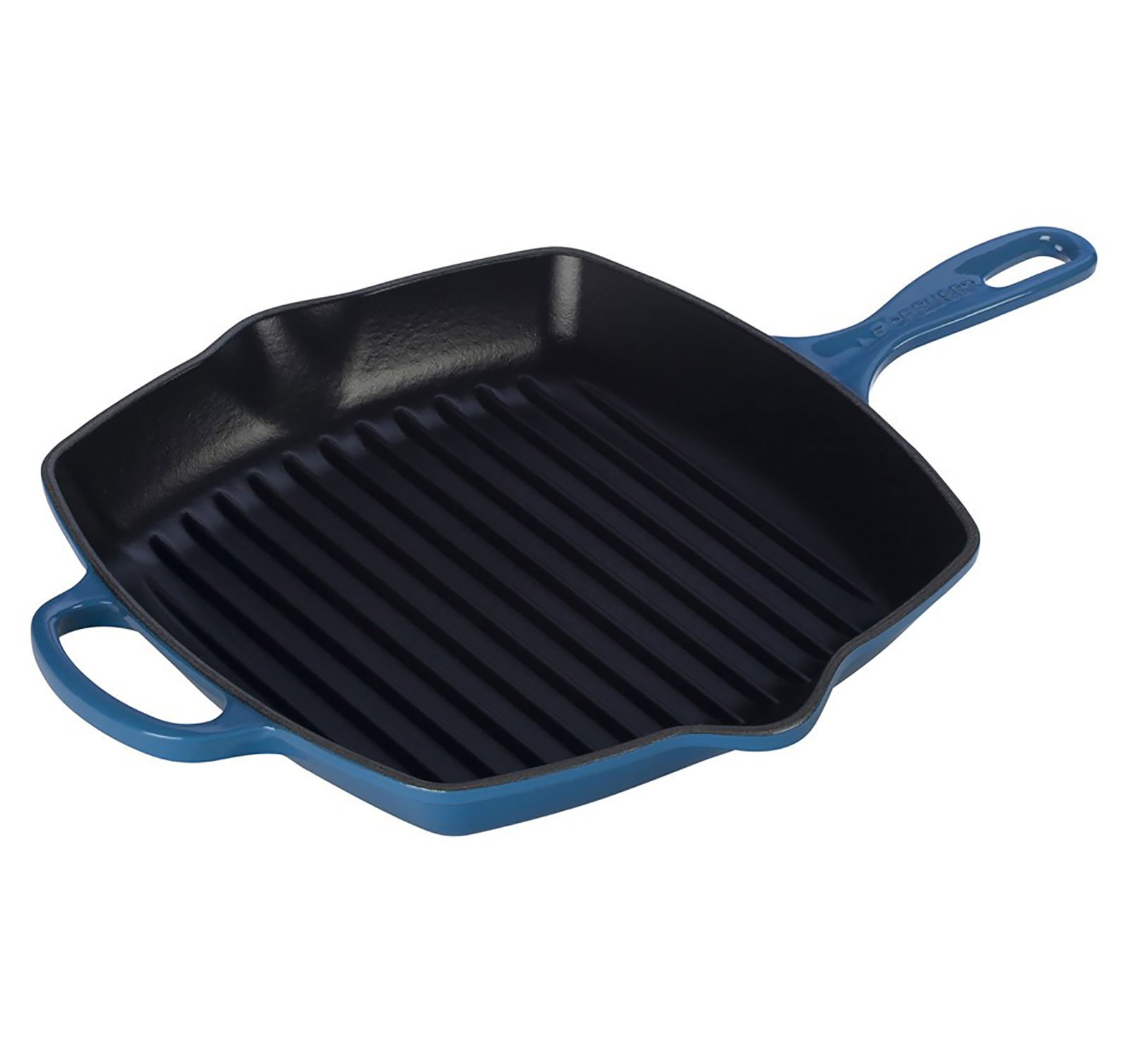 le-creuset-cast-iron-panini-press-square-skillet-grill-set-10-25-marseille image 2