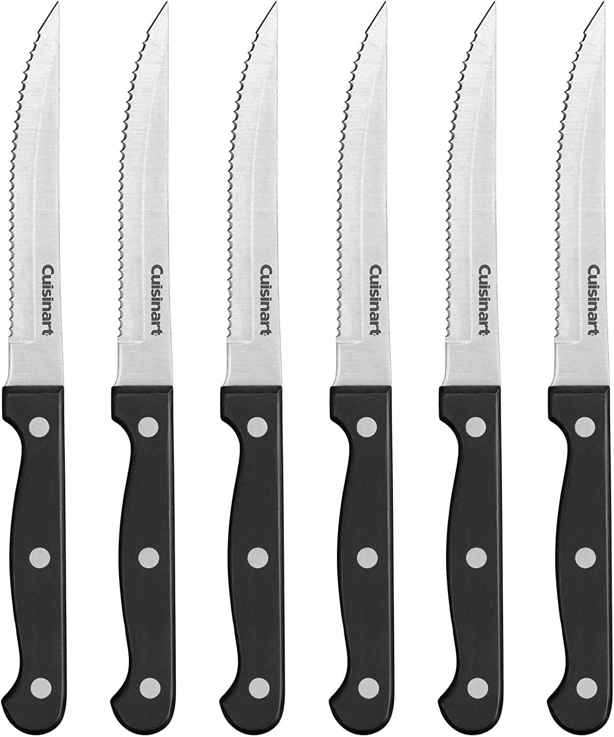 cuisinart-c77tr-6psk-6-piece-steak-knife-set-high-carbon-stainless-steel-black image 1