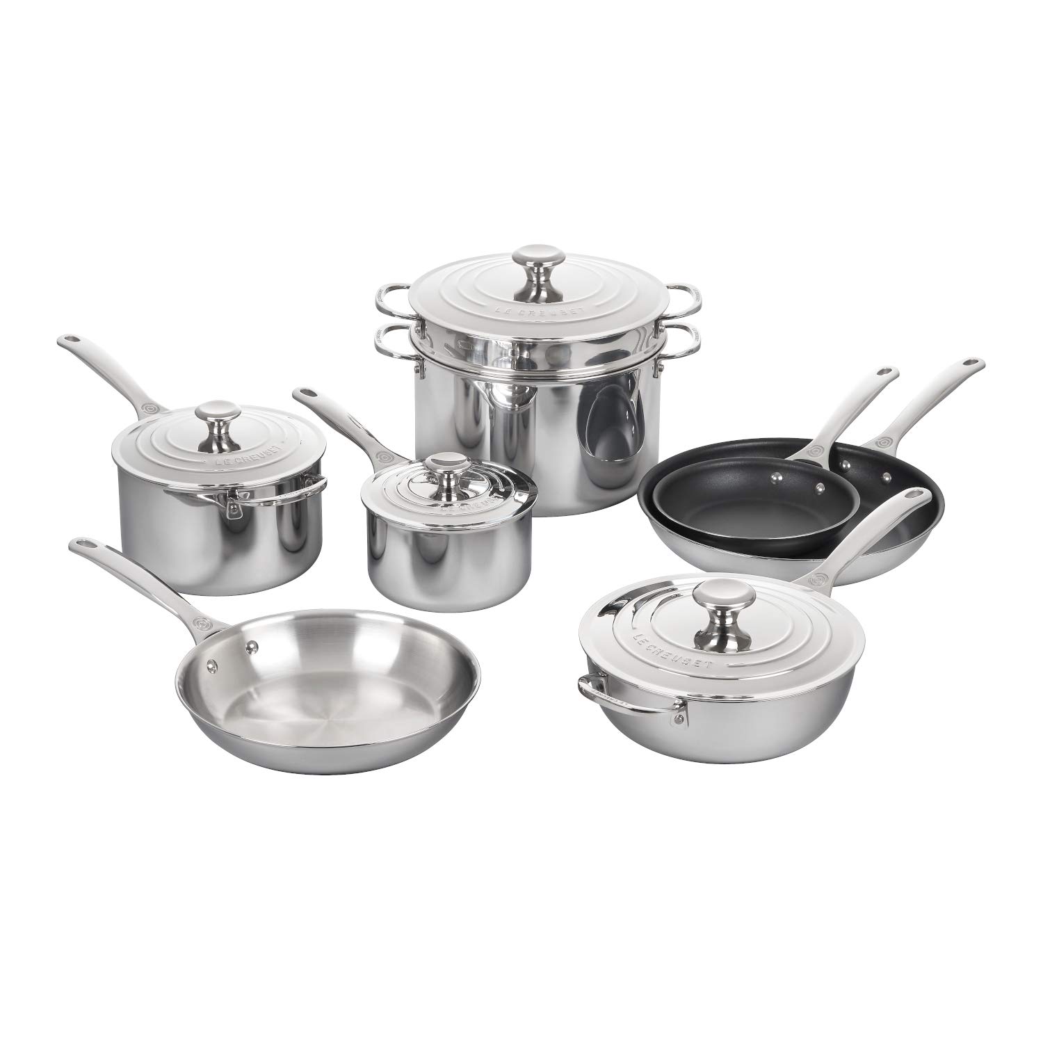 le-creuset-tri-ply-stainless-steel-6-piece-cookware-set image 4