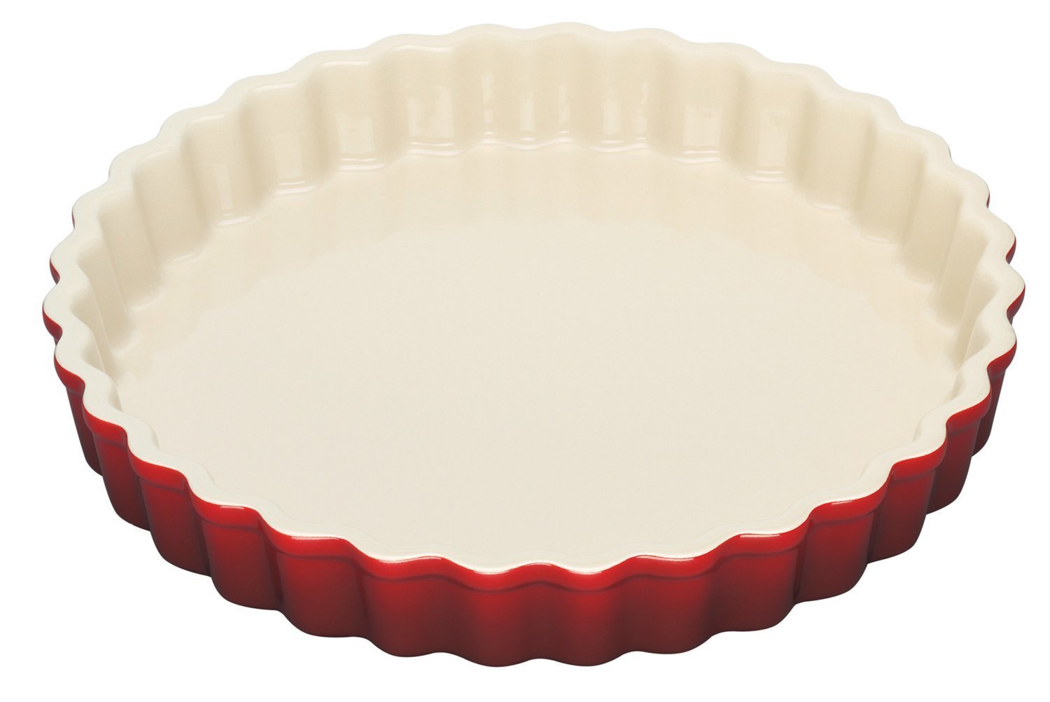 le-creuset-stoneware-tart-dish-1-5-qt-9-in-cerise image 1