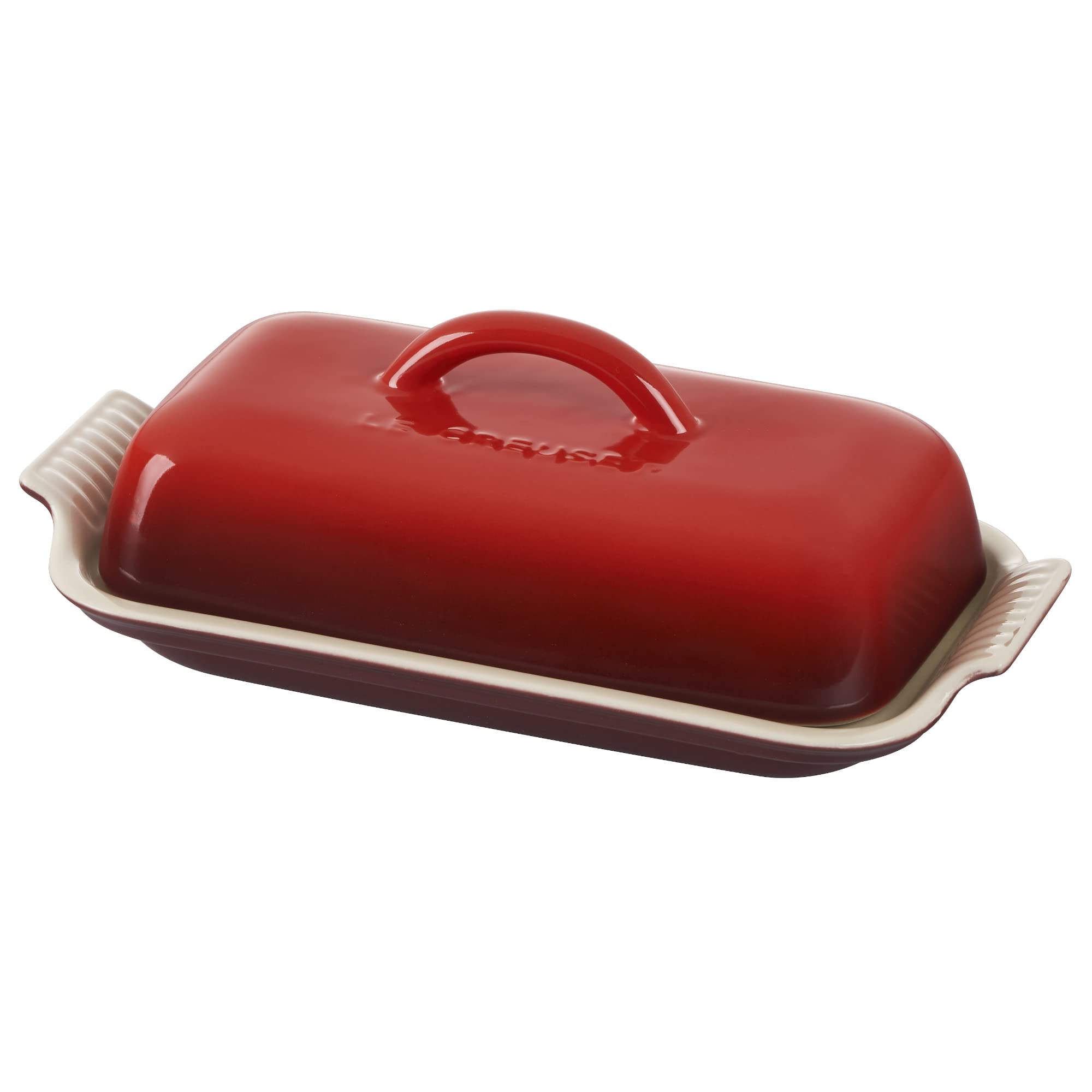 le-creuset-stoneware-heritage-butter-dish-white image 6