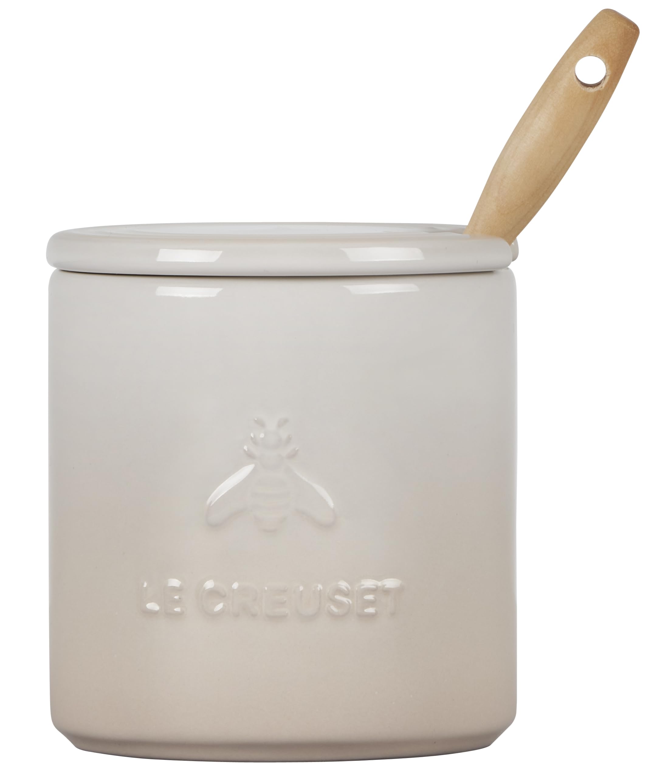 le-creuset-stoneware-honey-pot-14-oz-meringue image 4