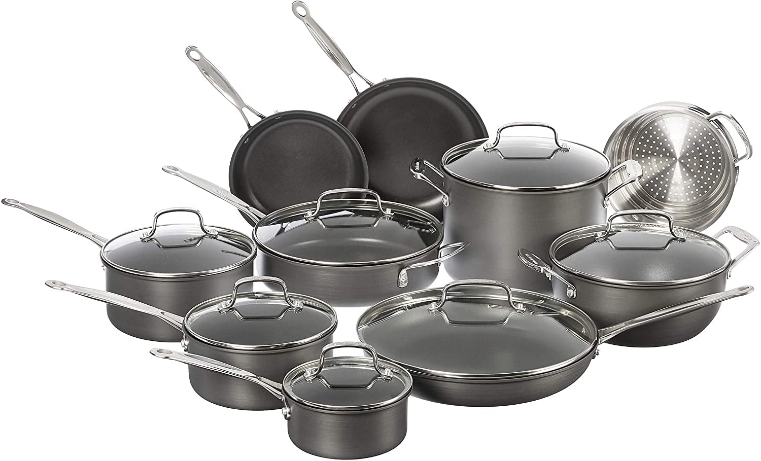cuisinart-chef-s-classic-11-piece-nonstick-hard-anodized-cookware-set image 1
