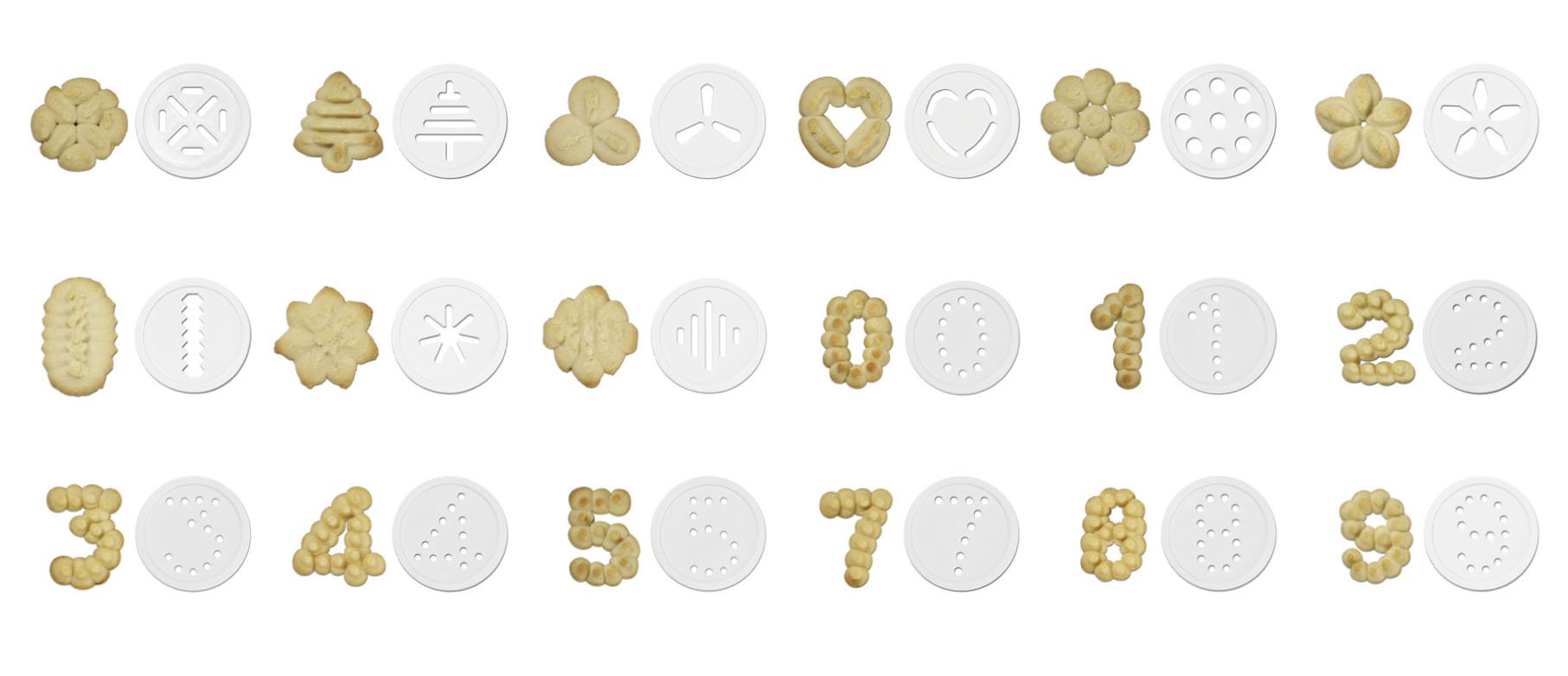 cuisinart-cookie-press-with-18-discs-and-6-decorating-tips-white image 2
