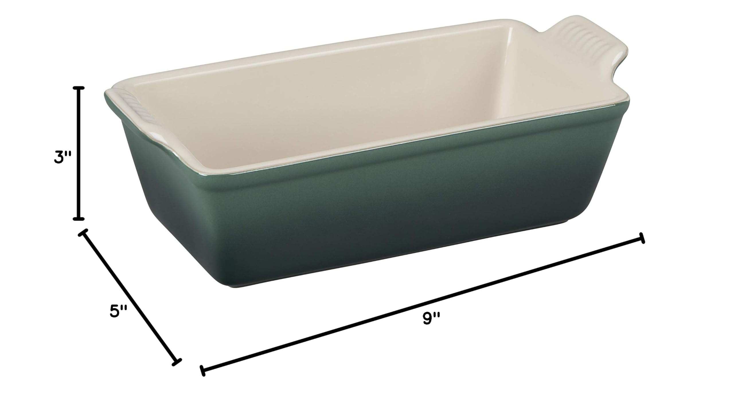 le-creuset-stoneware-heritage-loaf-pan-9-x-5-x-3-1-5-qt-artichaut image 4