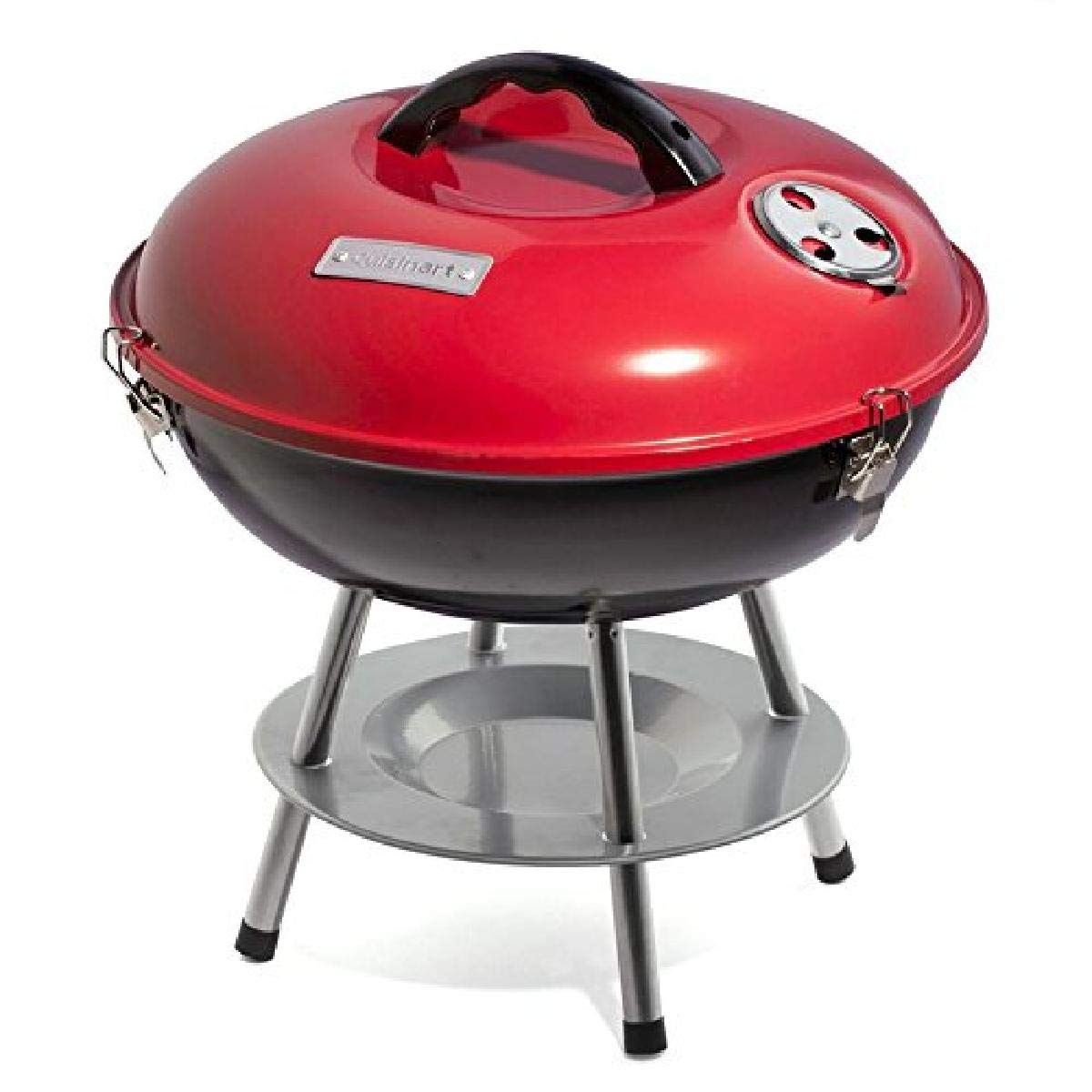 cuisinart-14-inch-portable-charcoal-grill-with-locking-lid-and-dual-vents-red image 1