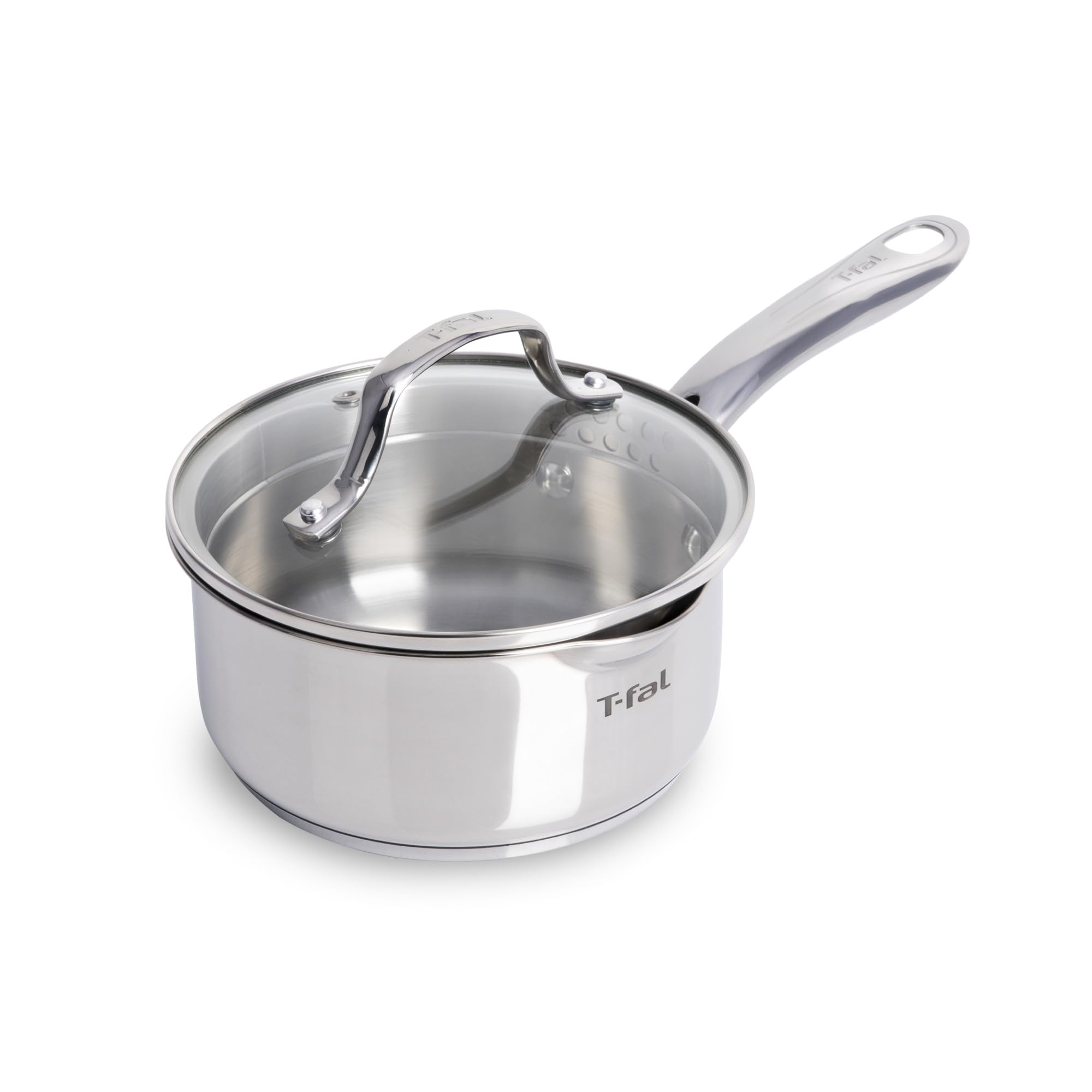 t-fal-gourmet-1-5-quart-stainless-steel-saucepan-with-lid image 1