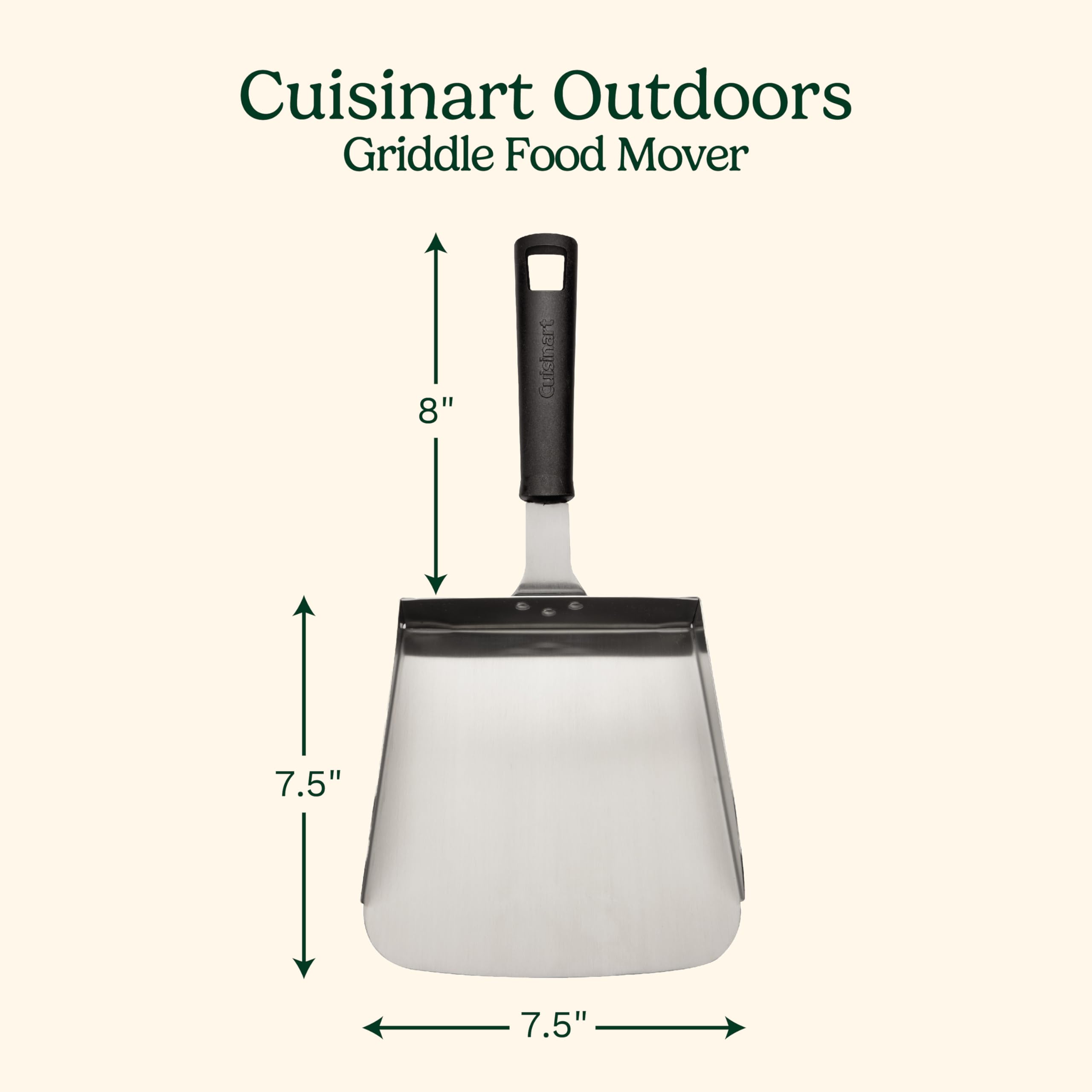 cuisinart-griddle-food-mover-extra-large-stainless-steel-spatula-with-5-cup-scoo image 2