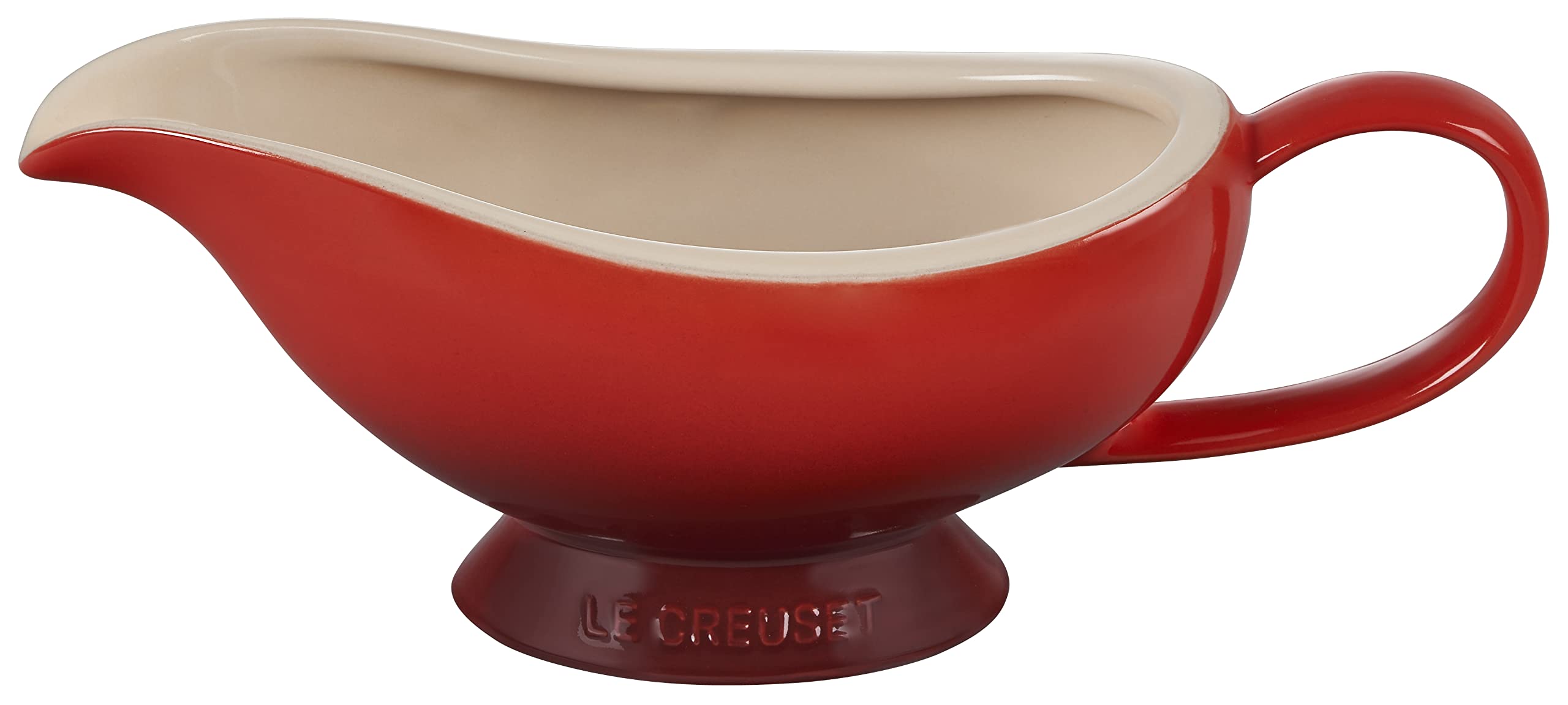 le-creuset-heritage-stoneware-gravy-boat-16-oz-cerise image 2