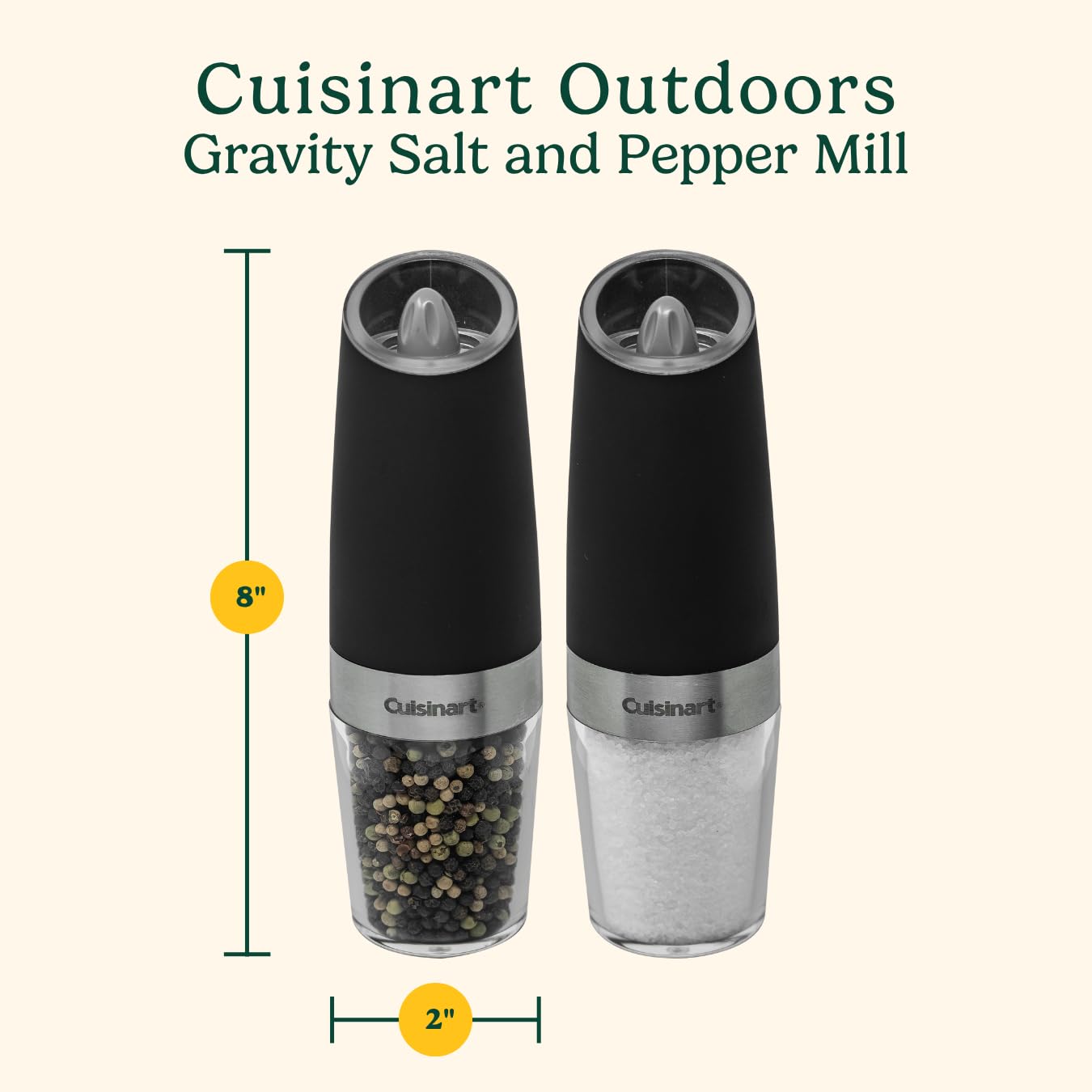 cuisinart-css-2424-gravity-salt-and-pepper-spice-mill-with-blue-led-light-2-3-cu image 2