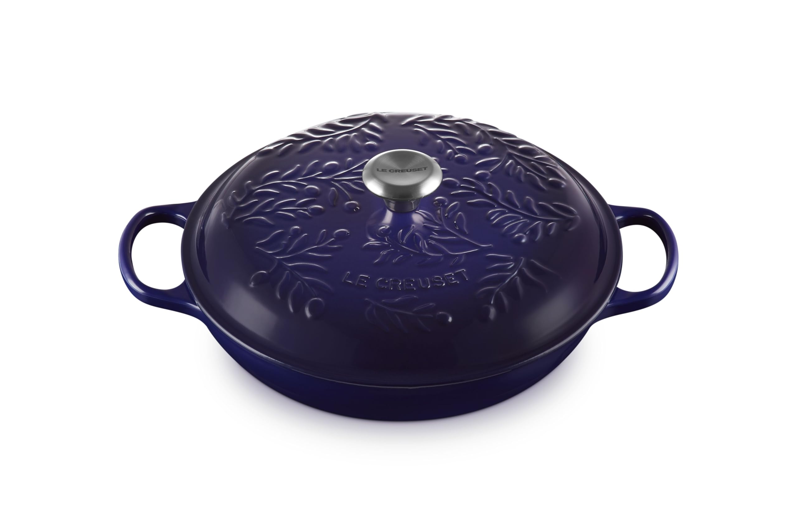 le-creuset-olive-branch-collection-enameled-cast-iron-signature-braiser-3-5-qt-i image 1