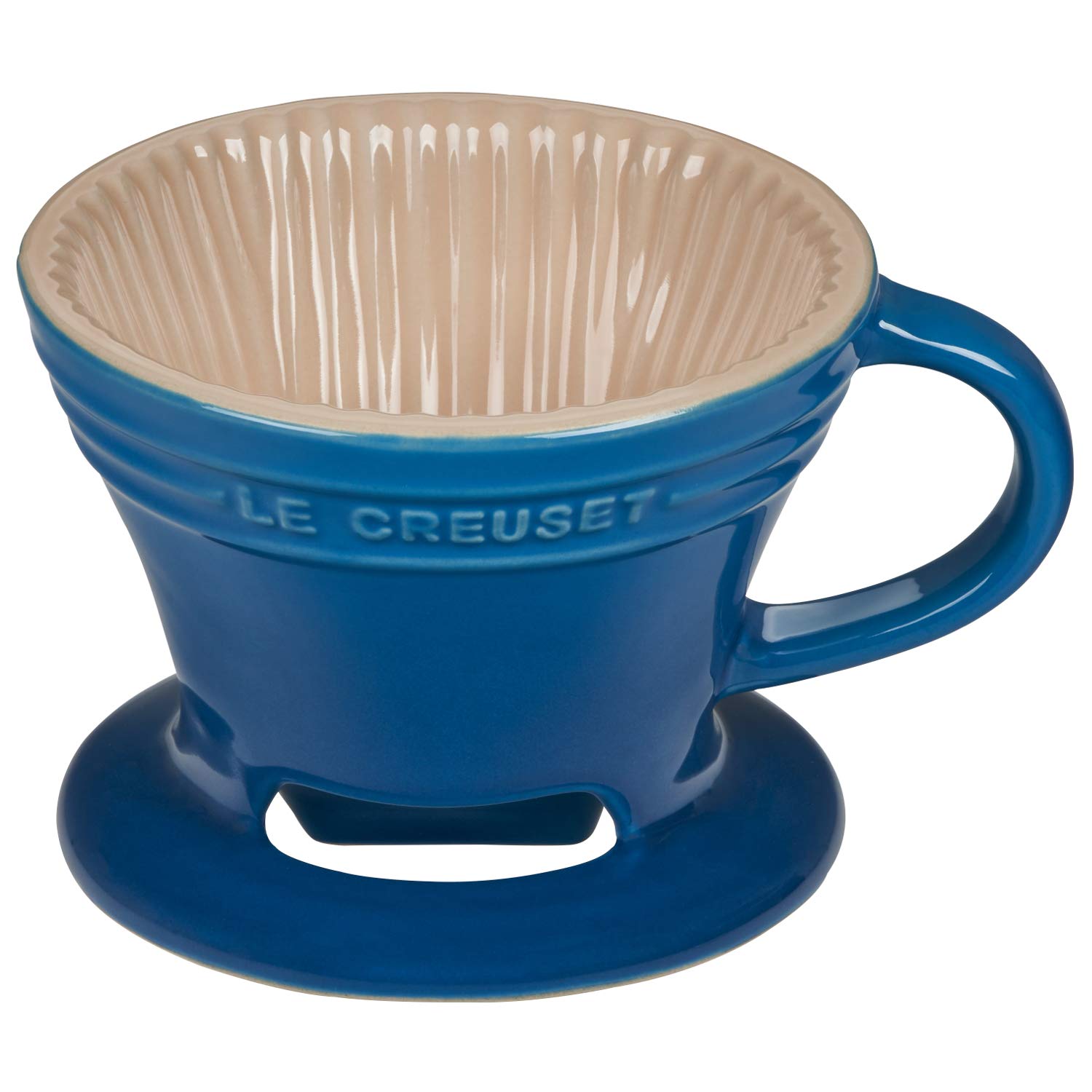 le-creuset-stoneware-pour-over-coffee-cone-3-25-inch-marseille image 1