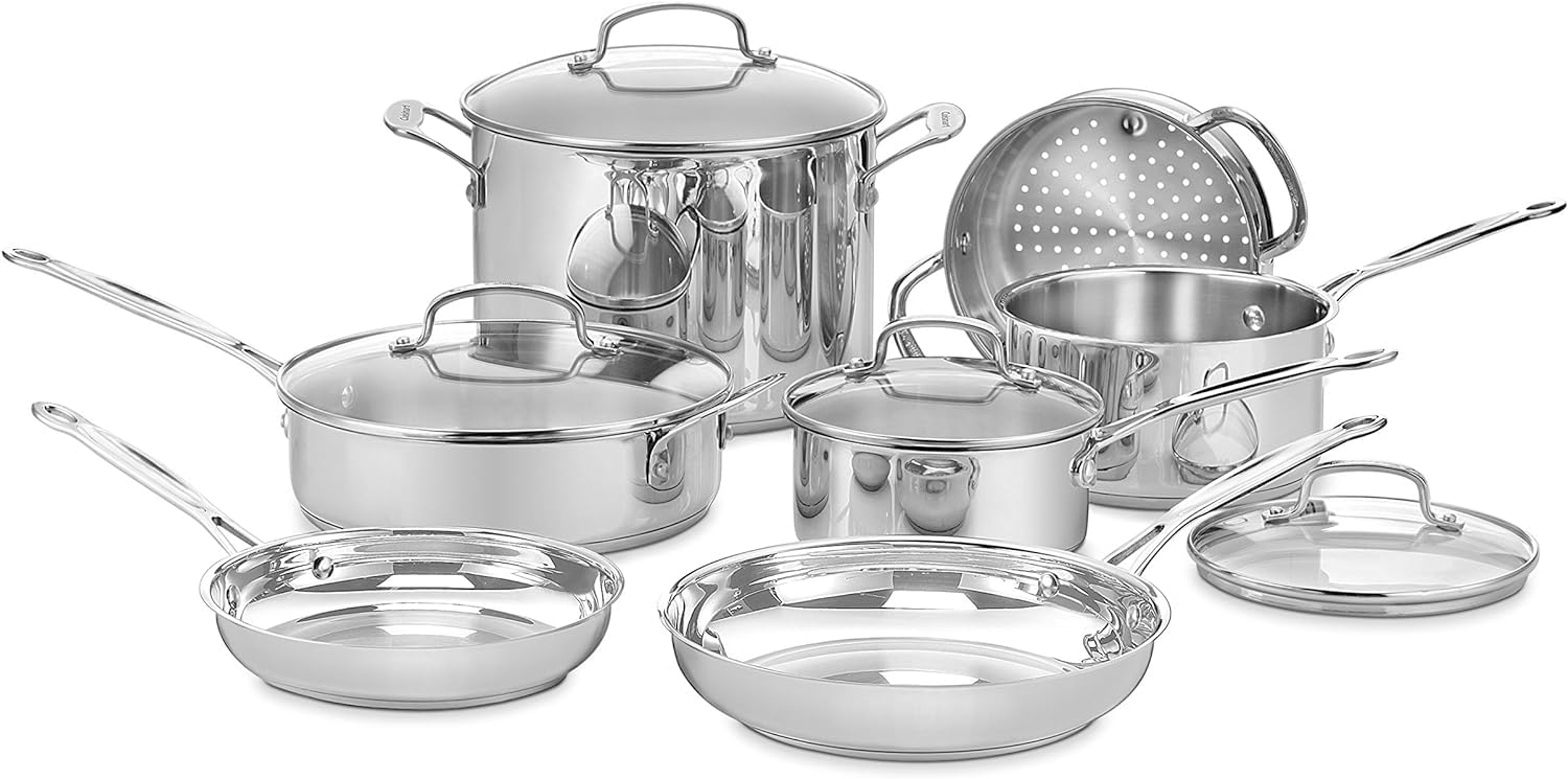 cuisinart-chef-s-classic-11-piece-stainless-steel-cookware-set-induction-ready image 1