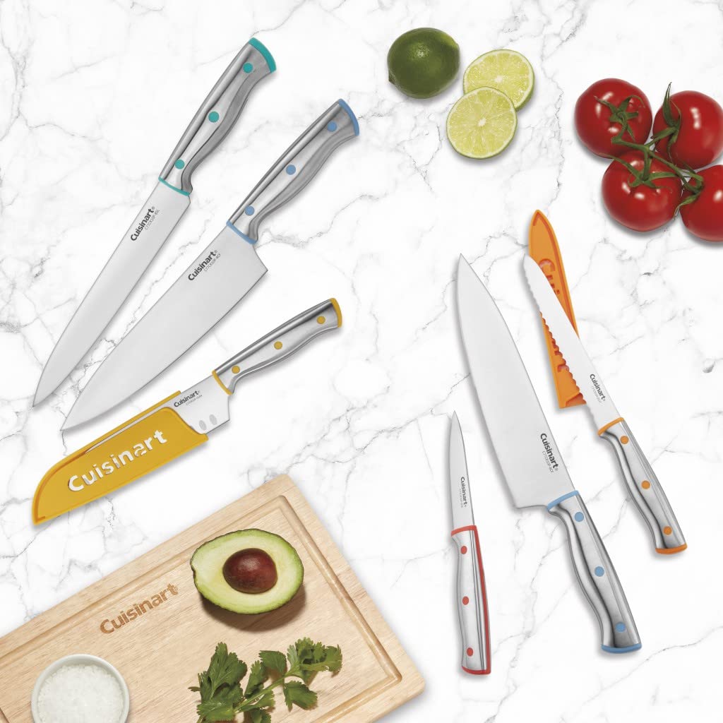 cuisinart-c77cr-10p-10-piece-stainless-steel-cutlery-set-with-color-rivets-and-b image 3