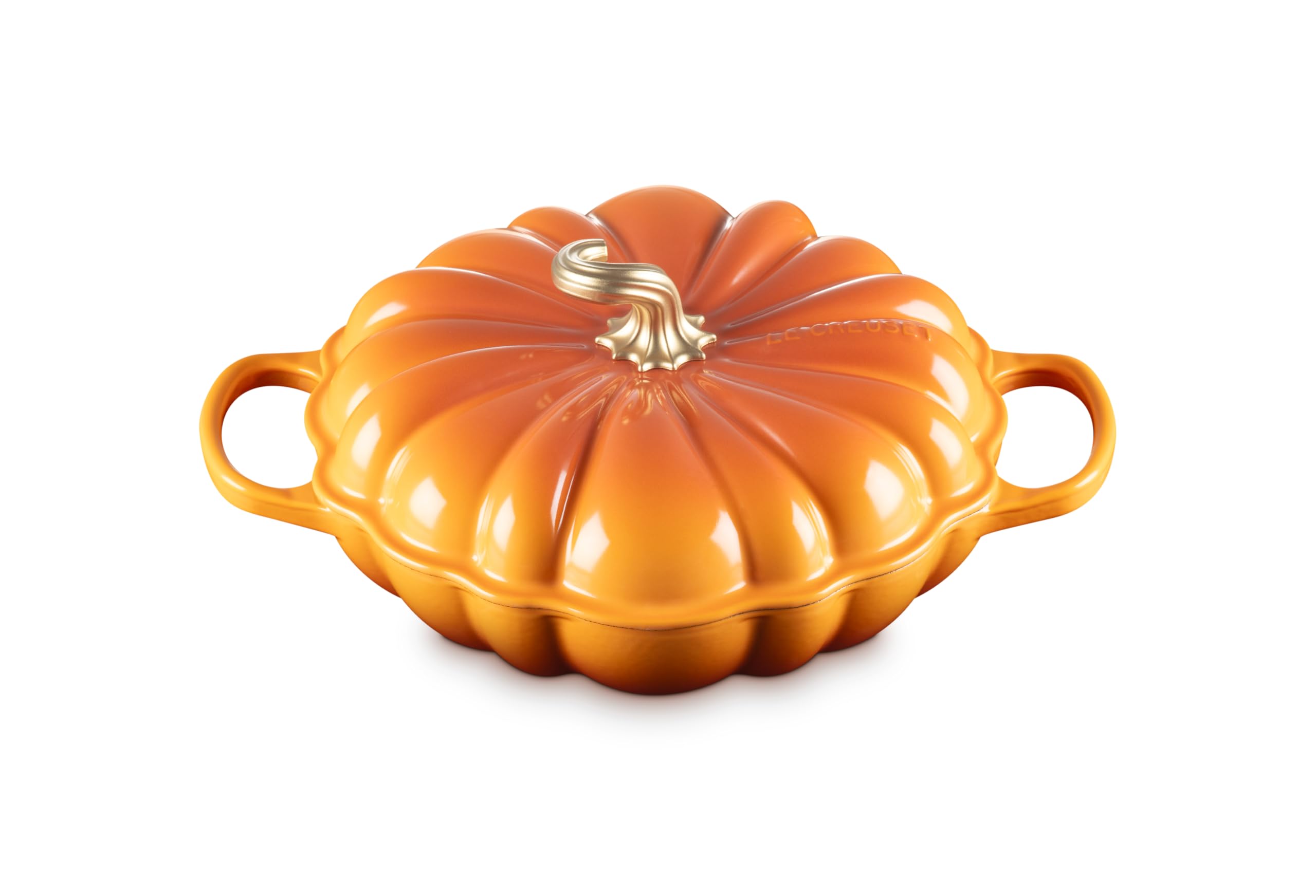 le-creuset-enameled-cast-iron-signature-pumpkin-braiser-2-75-qt-persimmon image 1