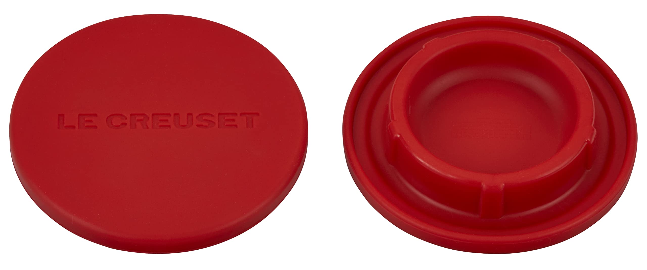 le-creuset-silicone-mill-caps-2-5-inch-cerise-set-of-2 image 1