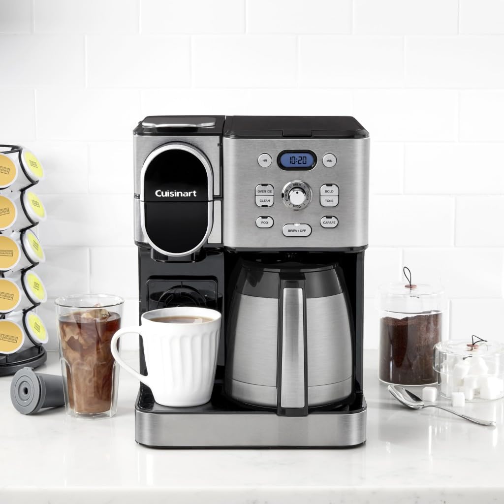 cuisinart-coffee-center-ss-21nas-10-cup-thermal-carafe-single-serve-coffee-maker image 3
