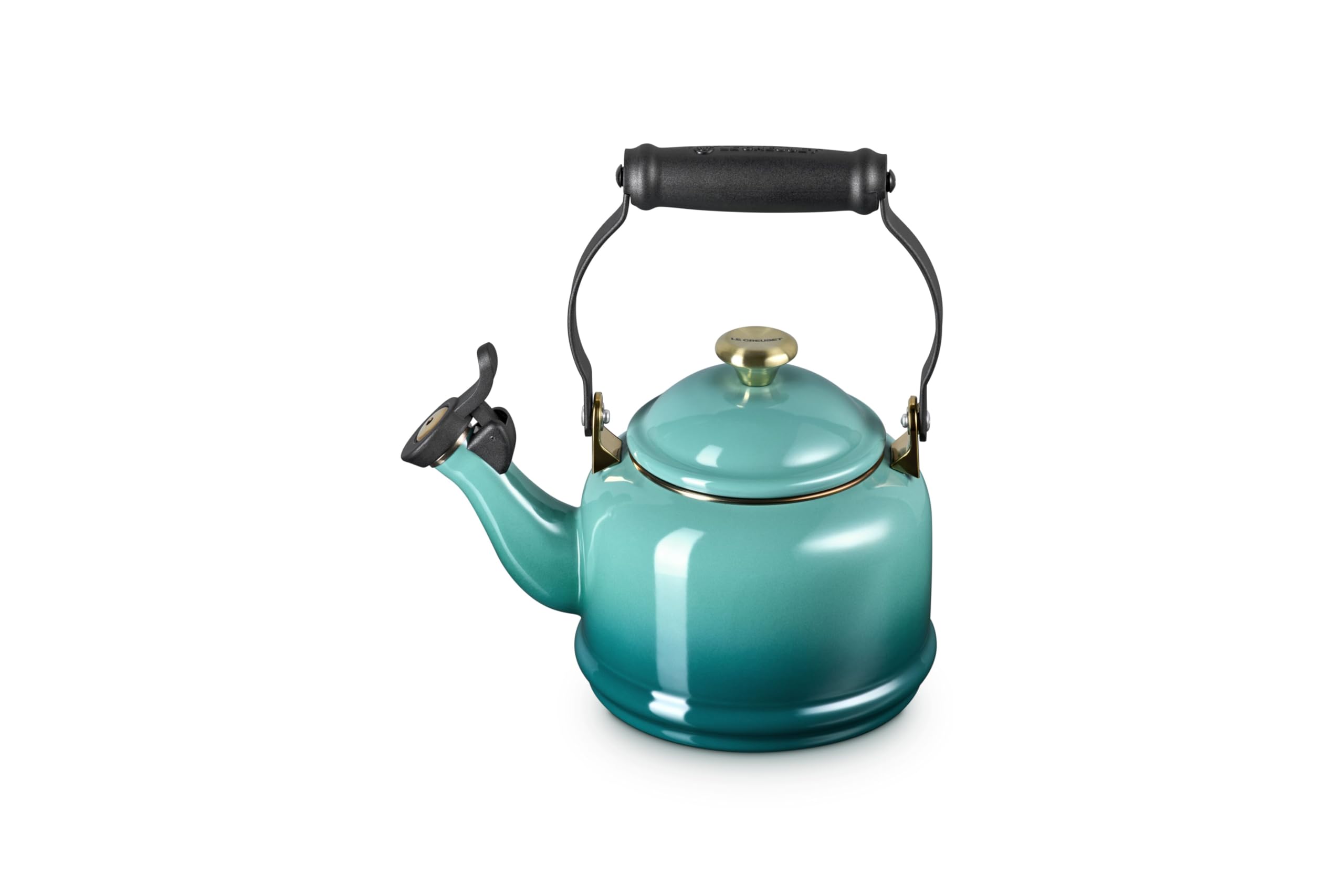 le-creuset-enamel-on-steel-demi-tea-kettle-with-metal-finishes-1-25-qt-olive image 8
