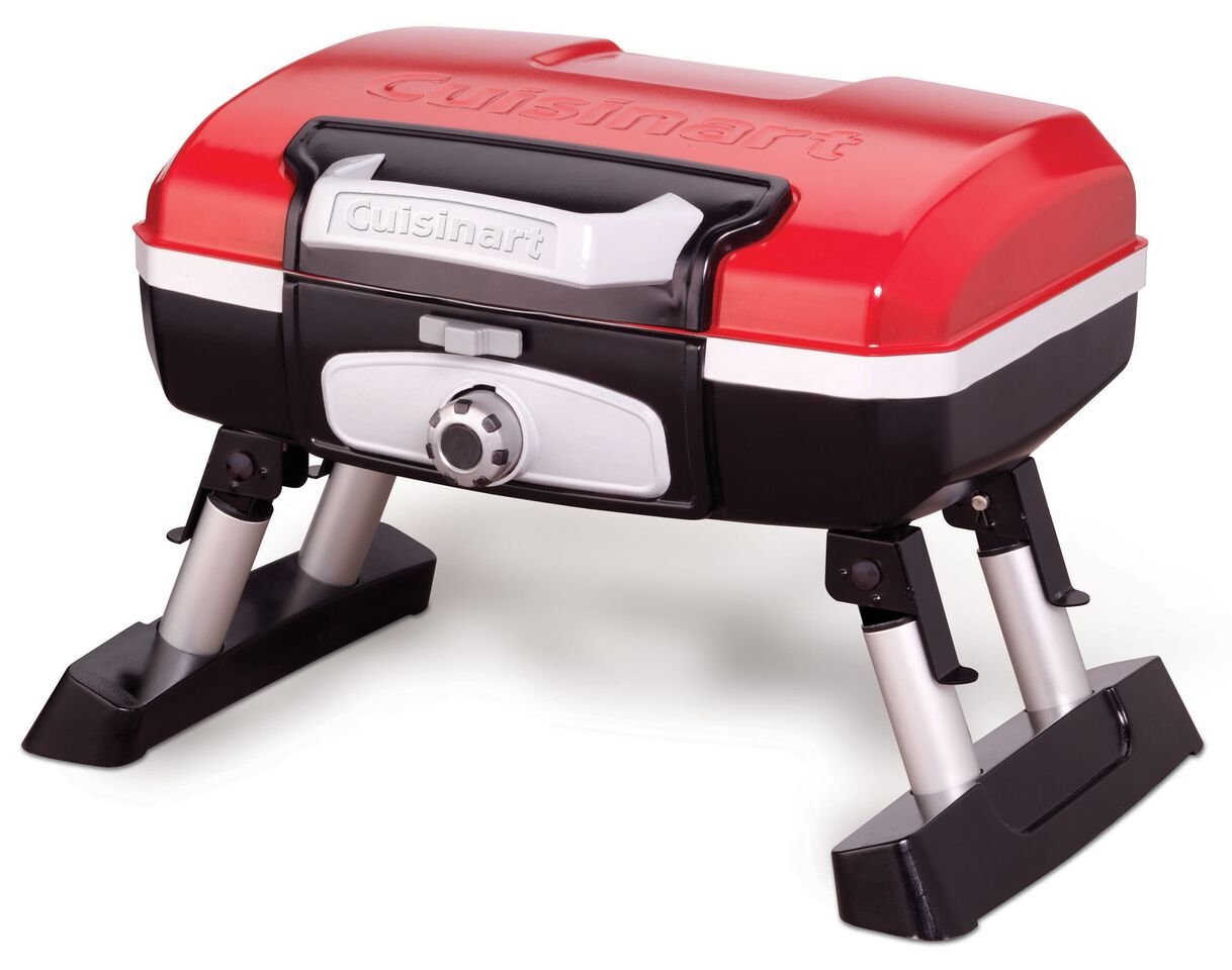 cuisinart-petite-gourmet-portable-gas-grill-5-500-btu-propane-tabletop-grill-wit image 8