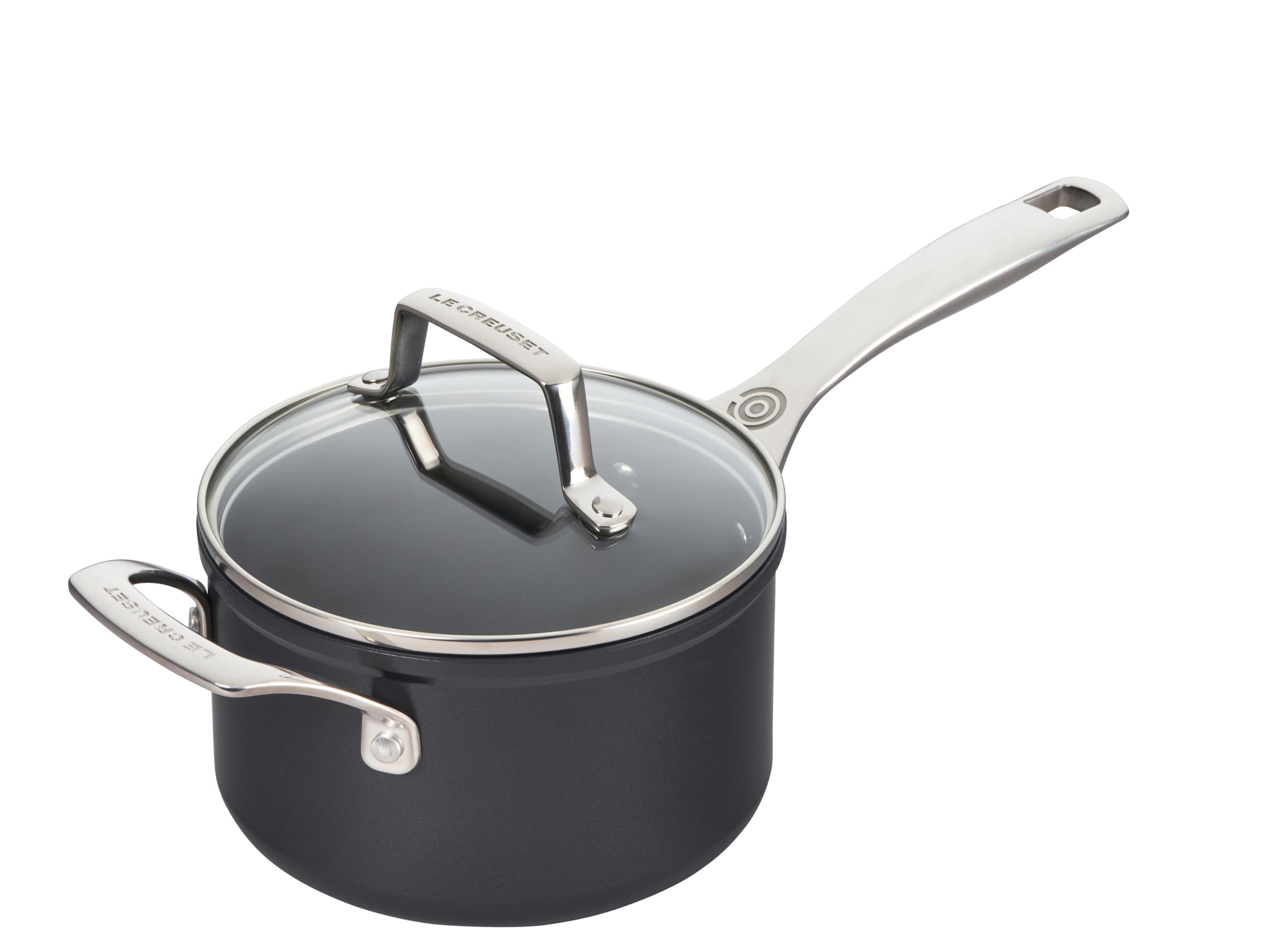le-creuset-essential-non-stick-ceramic-saucepan-with-glass-lid-2-qt image 1