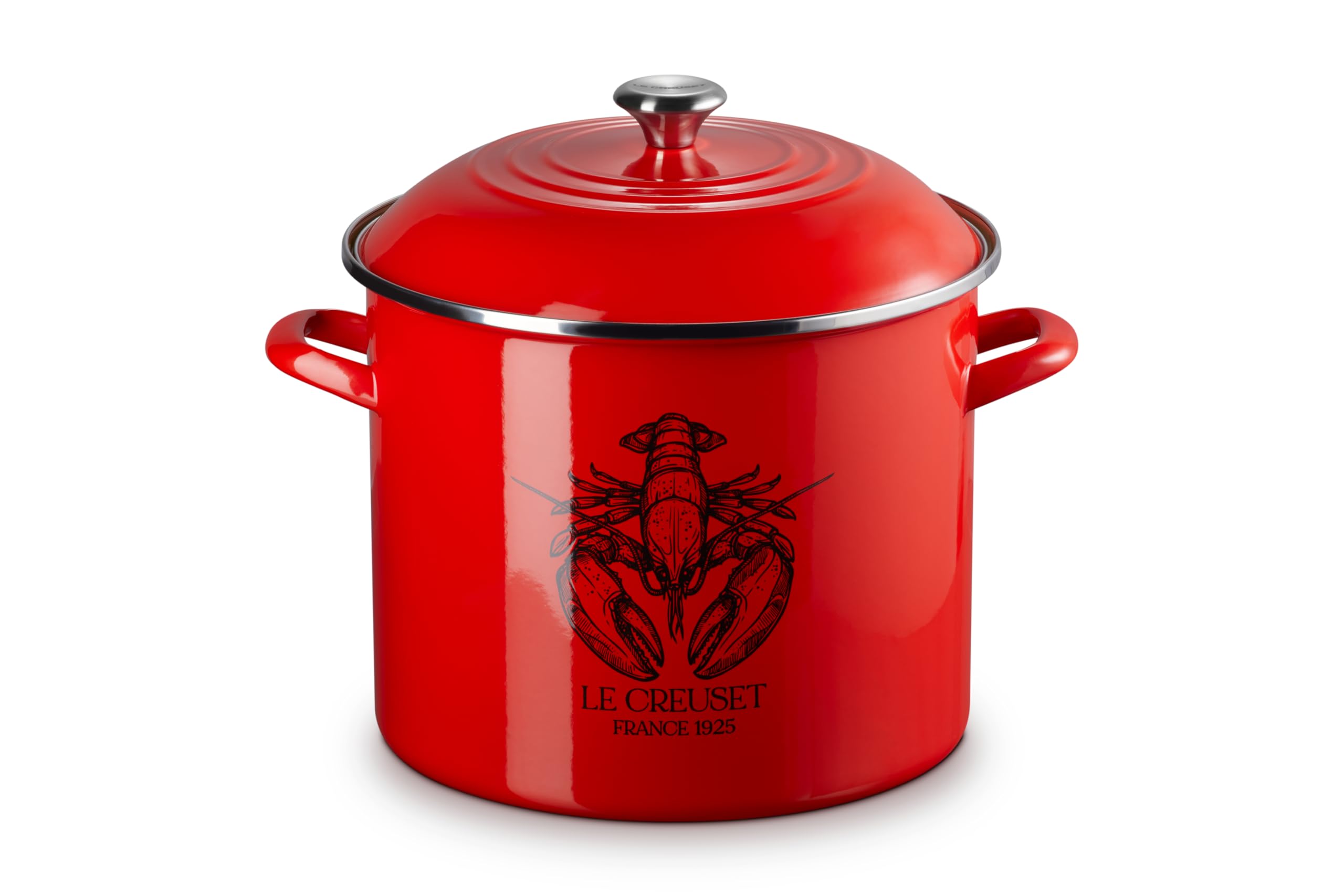 le-creuset-enamel-on-steel-traditional-lobster-stockpot-20-qt-carmin image 1