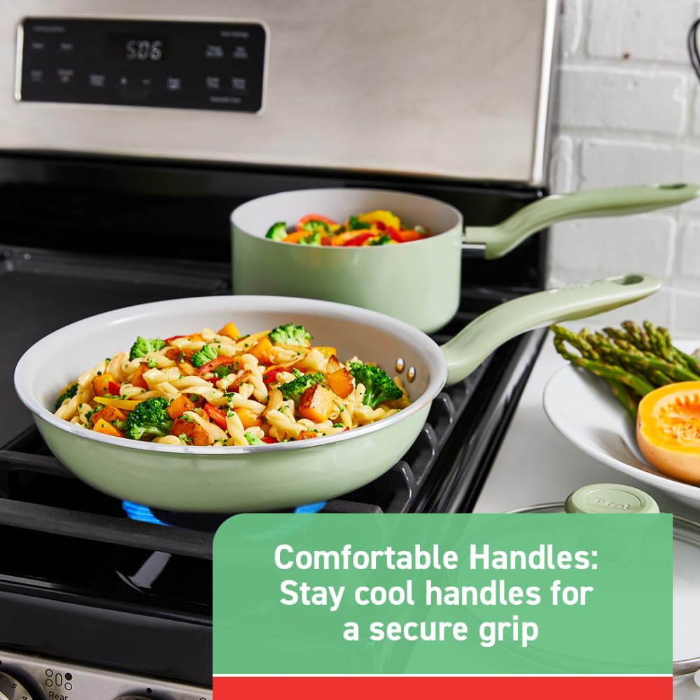 t-fal-simply-cook-recycled-aluminum-ceramic-nonstick-fry-pan-set-2-piece image 5