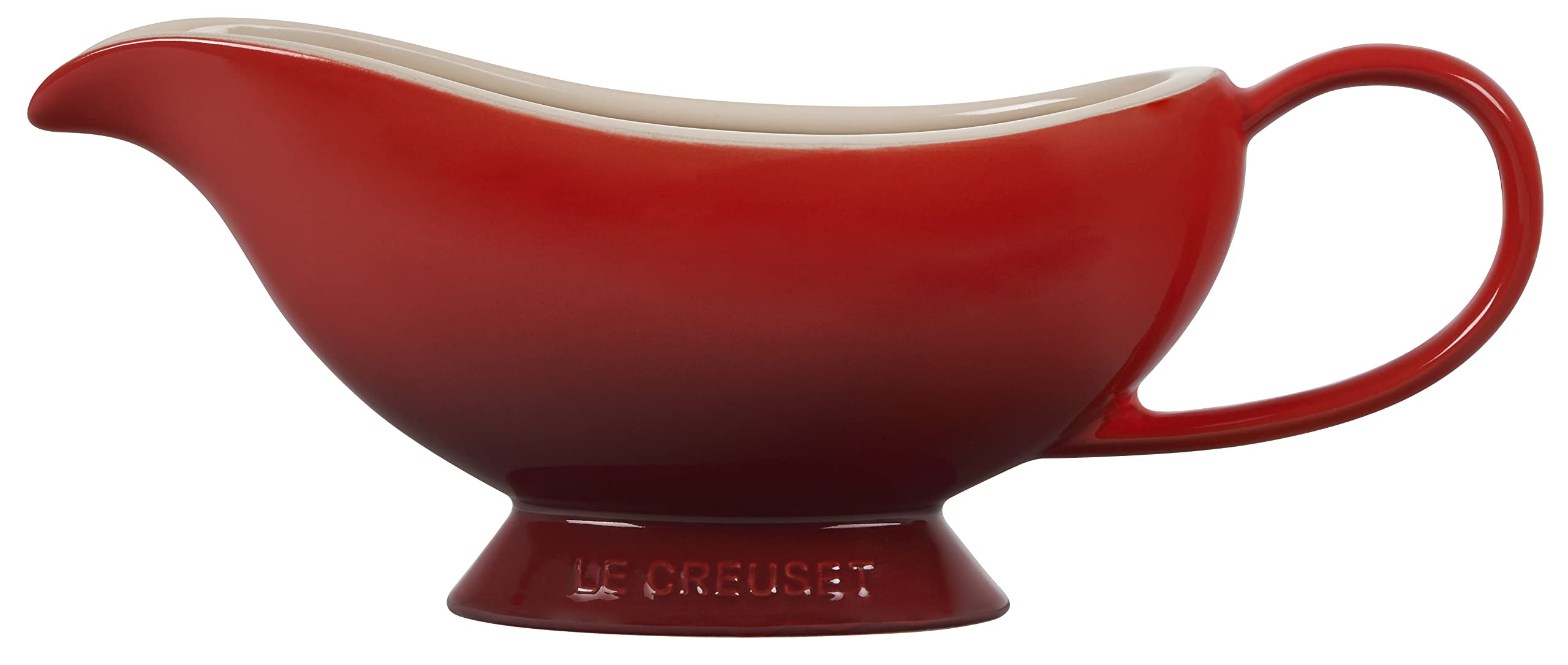 le-creuset-heritage-stoneware-gravy-boat-16-oz-cerise image 1