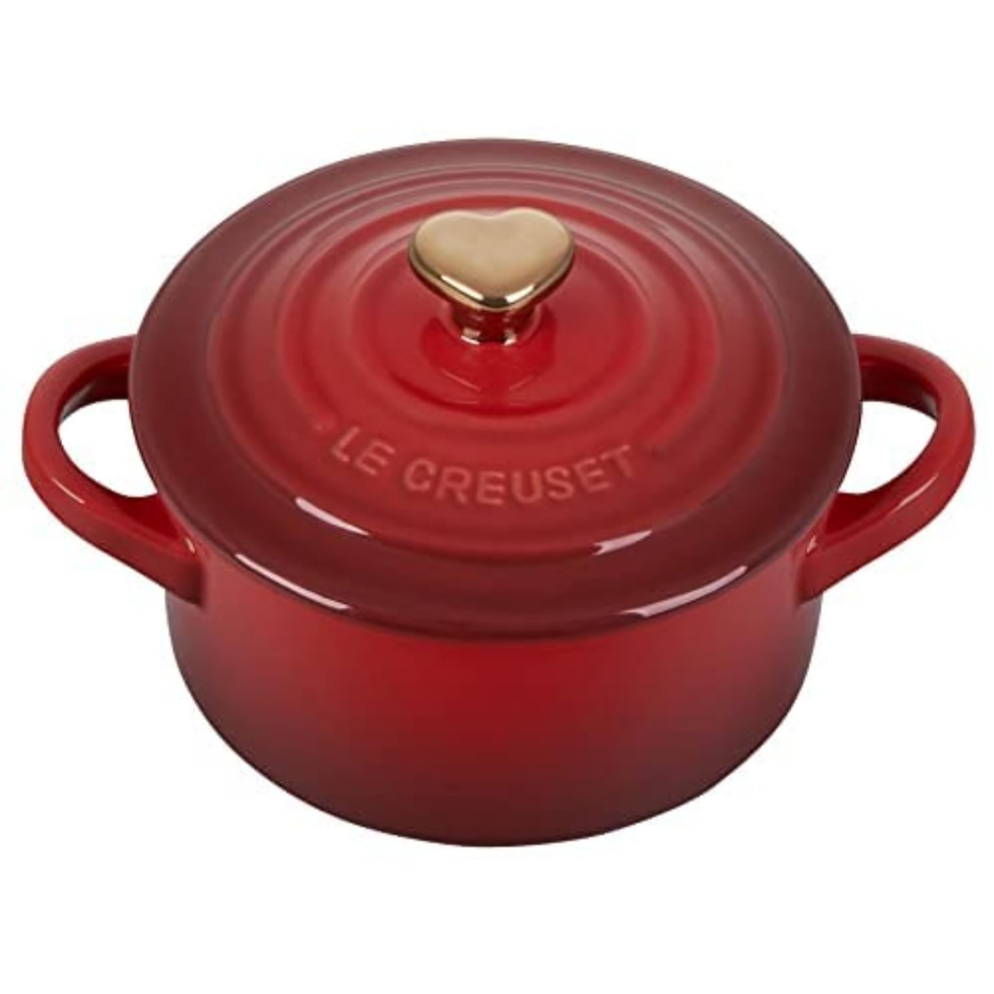 le-creuset-stoneware-mini-round-cocotte-8-oz-chiffon-pink-with-gold-heart-knob image 7