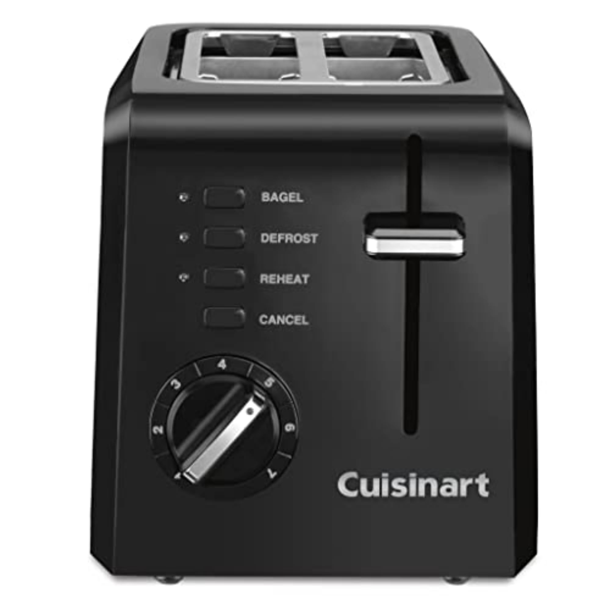 cuisinart-cpt-122bk-2-slice-compact-plastic-toaster-7-shade-settings-defrost-reh image 1